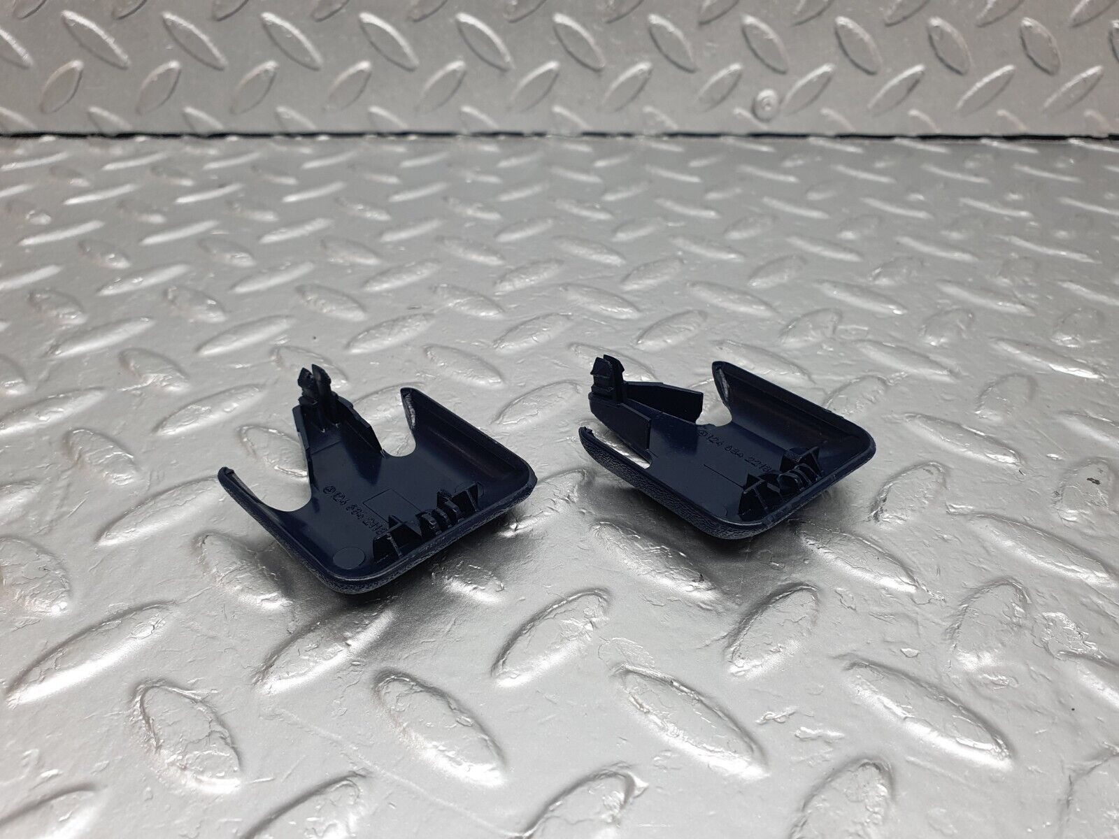 42905 Mercedes-Benz W201 190 2.0L Front Seat Rail Trim Cover Blue 1246842118 1246842218