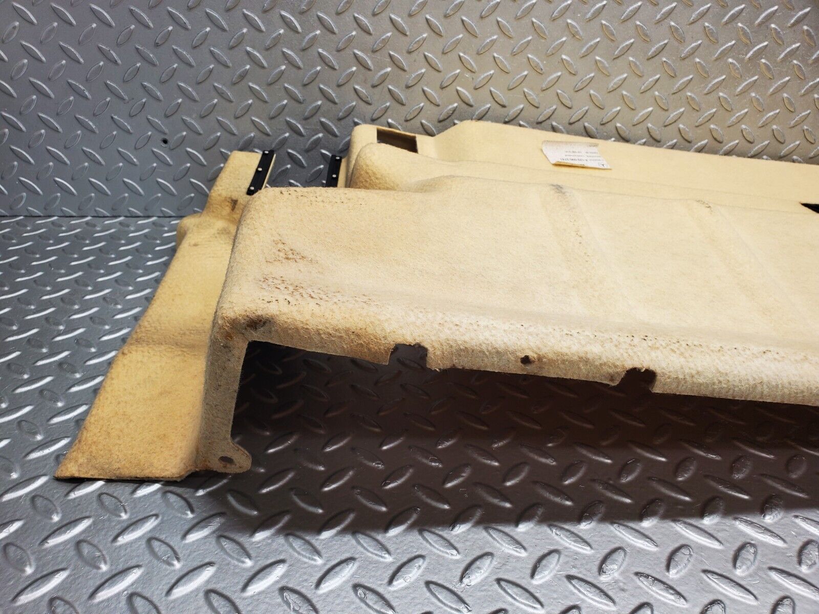 46862 Mercedes-Benz R129 320SL Coupe Fuel Tank Cover Plate Carpet Beige 1296903741