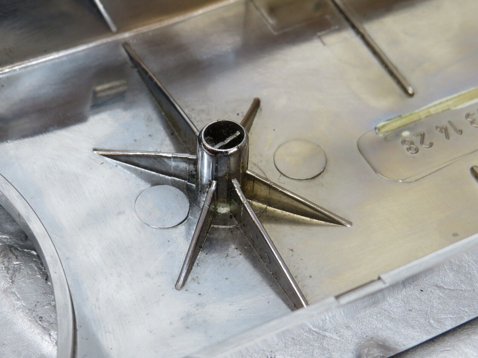 35658 Mercedes-Benz R107 280SL Seat Hinge Chrome Cover 1079131428