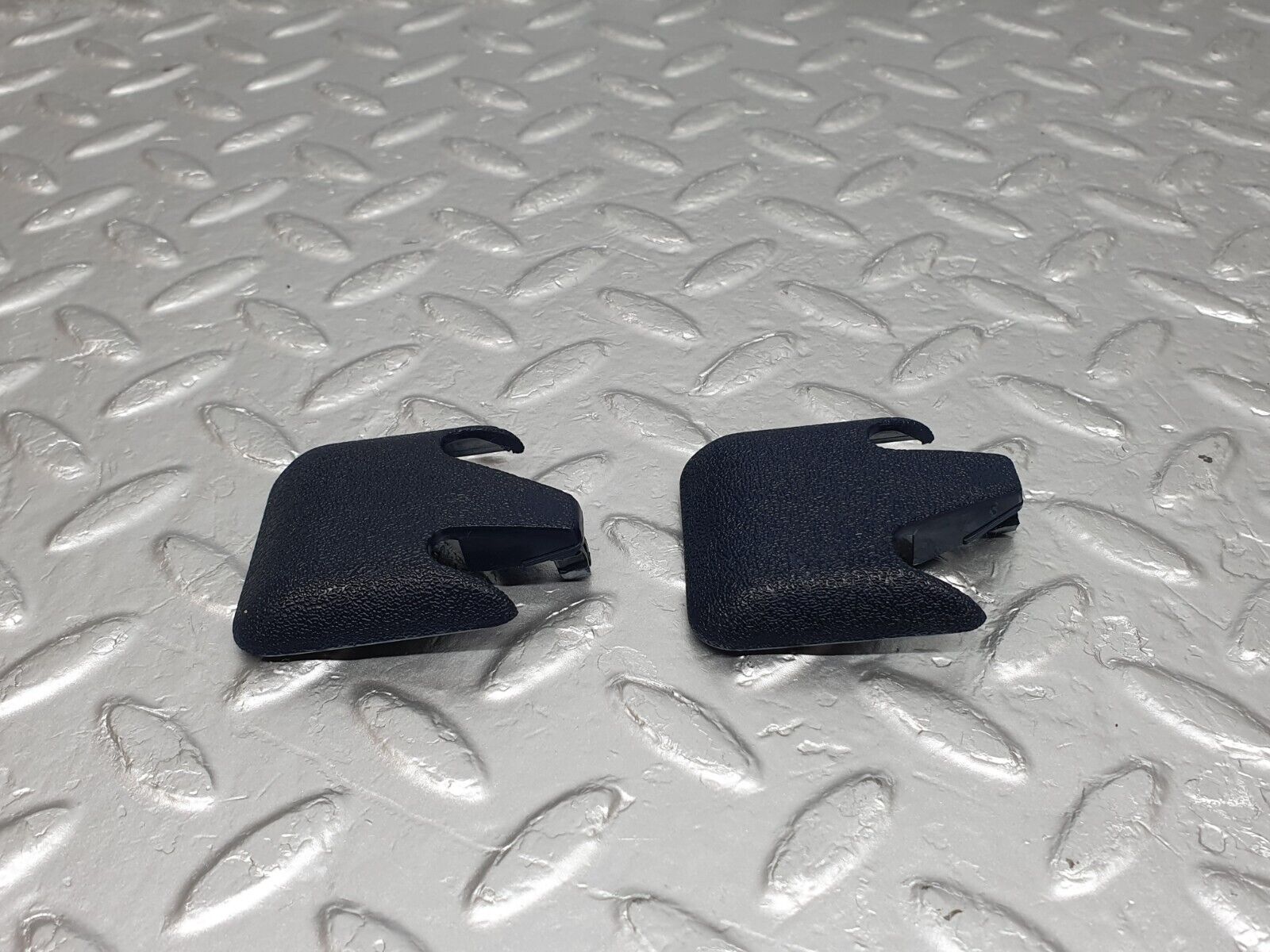 42906 Mercedes-Benz W201 190 2.0L Front Seat Rail Trim Cover Blue 1246842118 1246842218