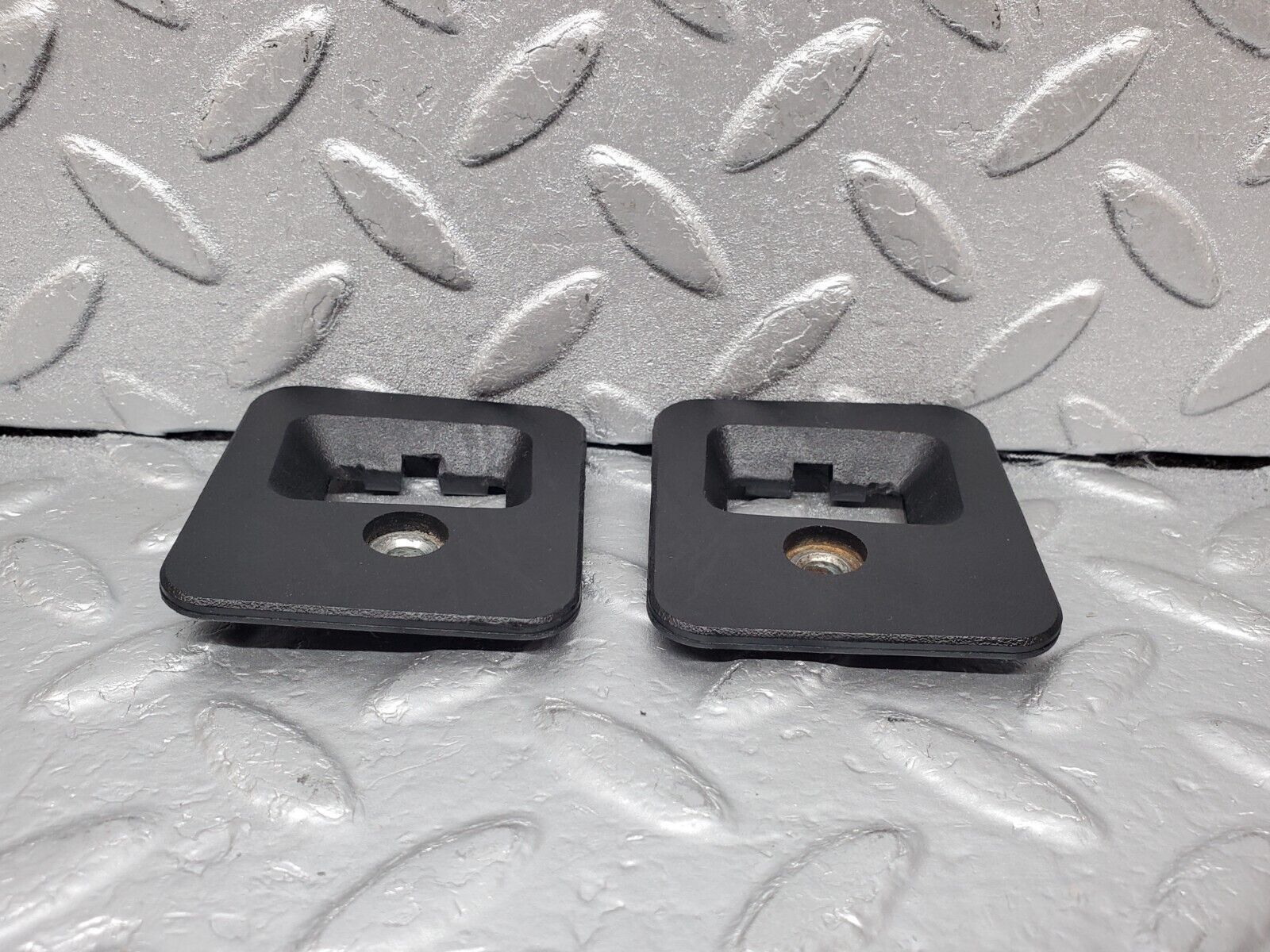 44957 Mercedes-Benz R129 300SL Coupe Roof Lock Cover Trim Pair 1296901130 1296901230