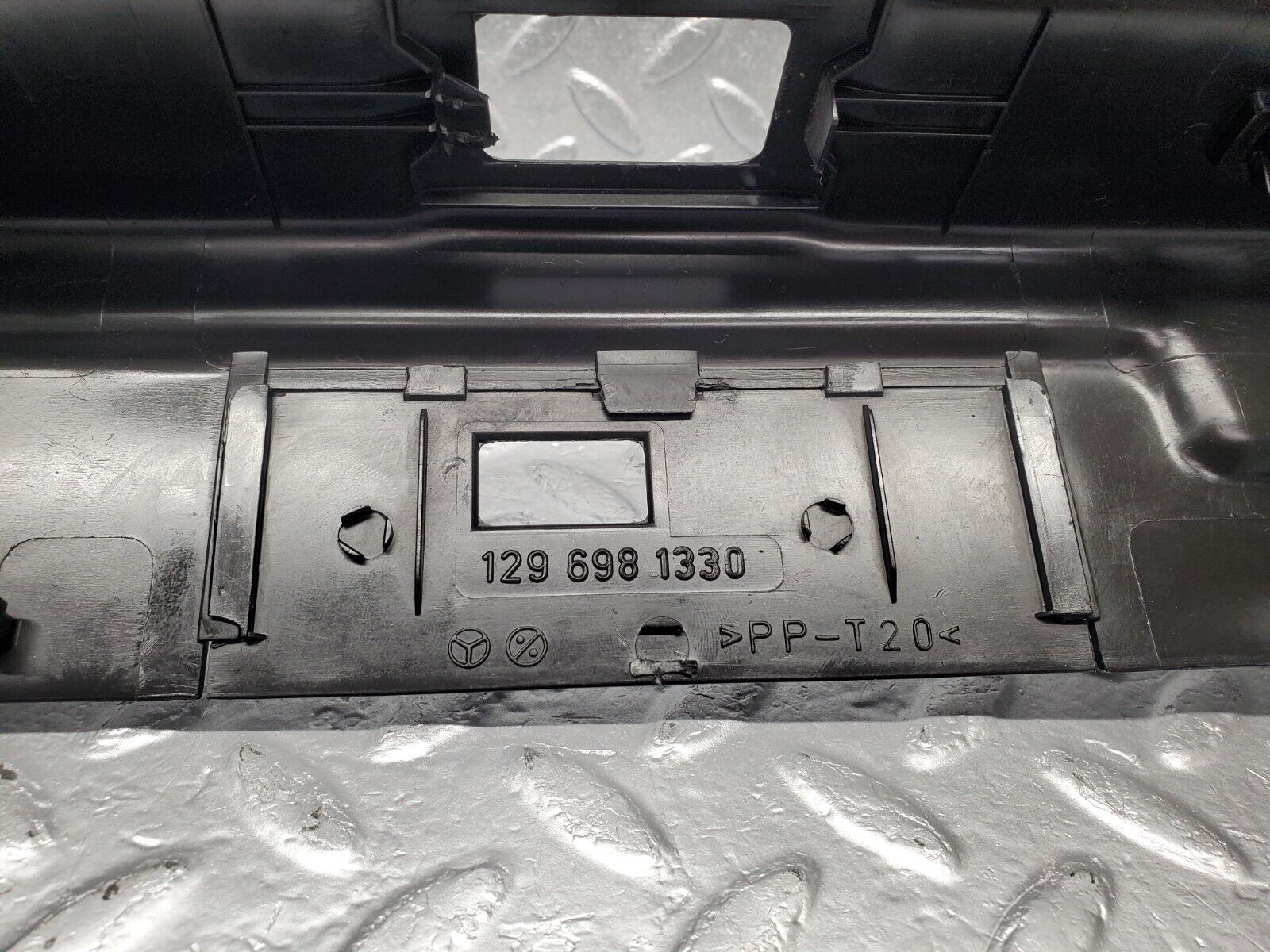 46888 Mercedes-Benz R129 320SL Coupe Trunk Boot Lock Cover Trim 1296981330 1296942225