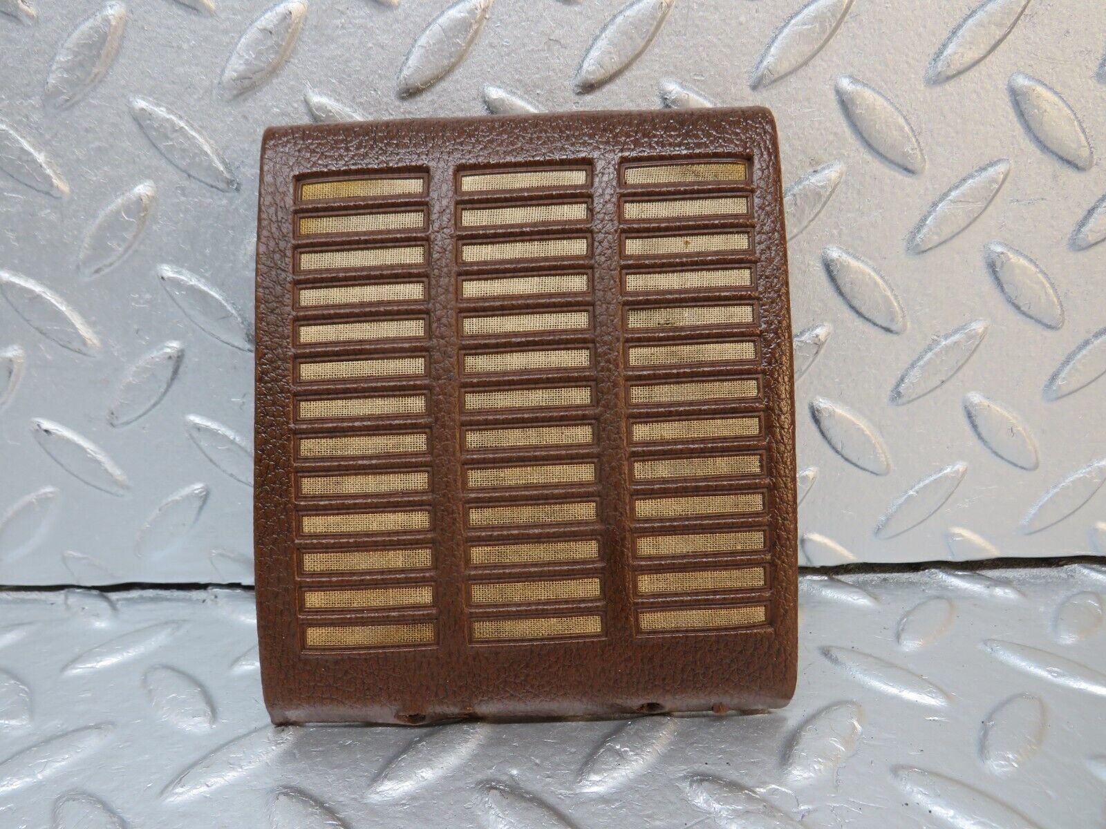 39816 Mercedes-Benz R107 350SL Dashboard Speaker Cover Brown Left Side