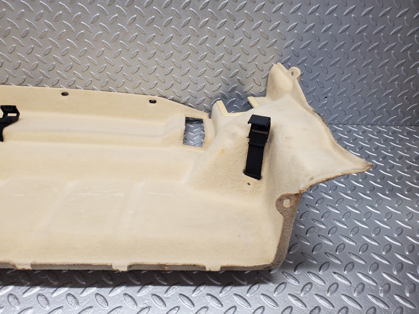 46862 Mercedes-Benz R129 320SL Coupe Fuel Tank Cover Plate Carpet Beige 1296903741