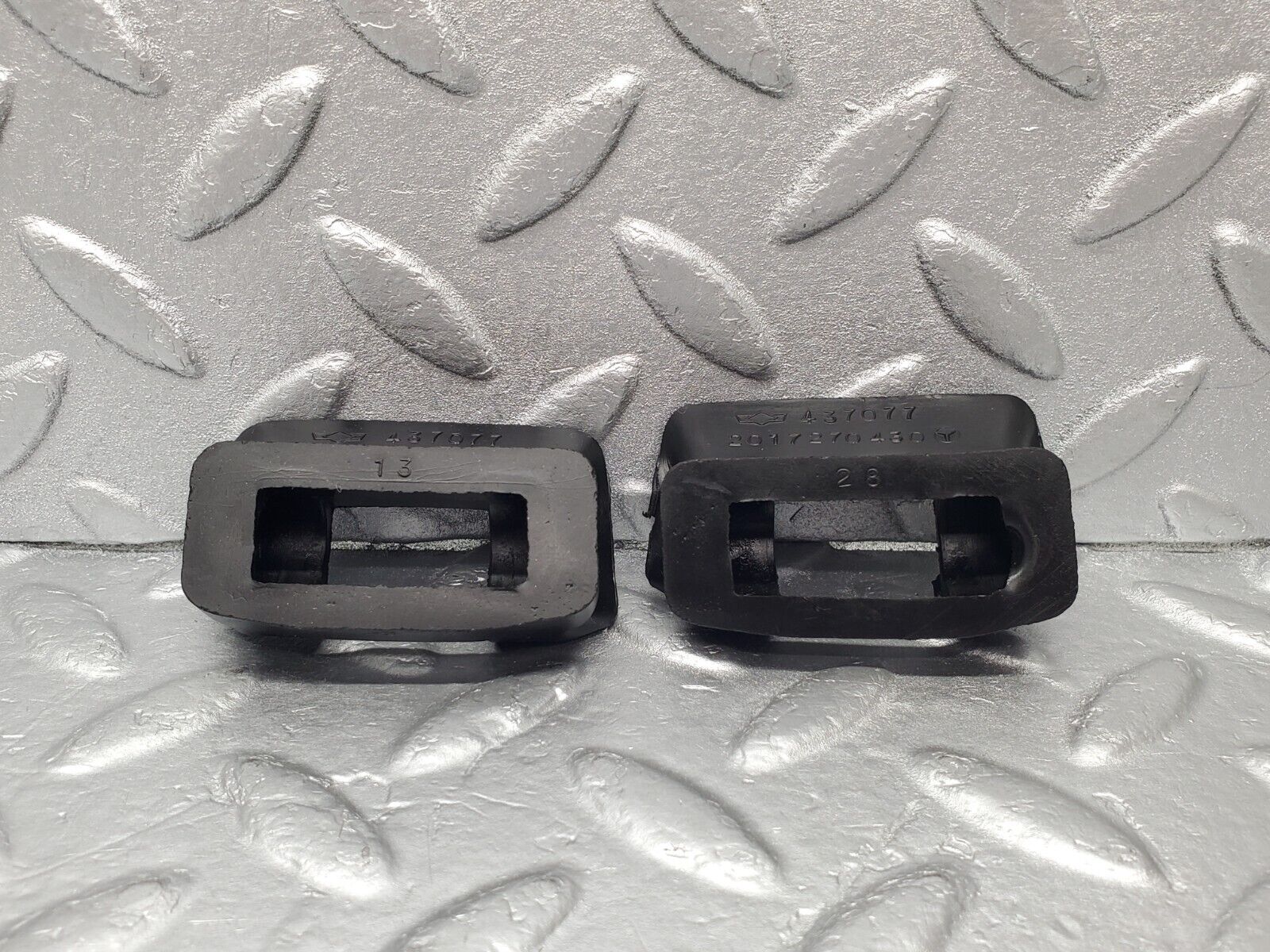 46936 Mercedes-Benz R129 320SL Coupe Door Check Strap Rubber Seal 2X 2017270430