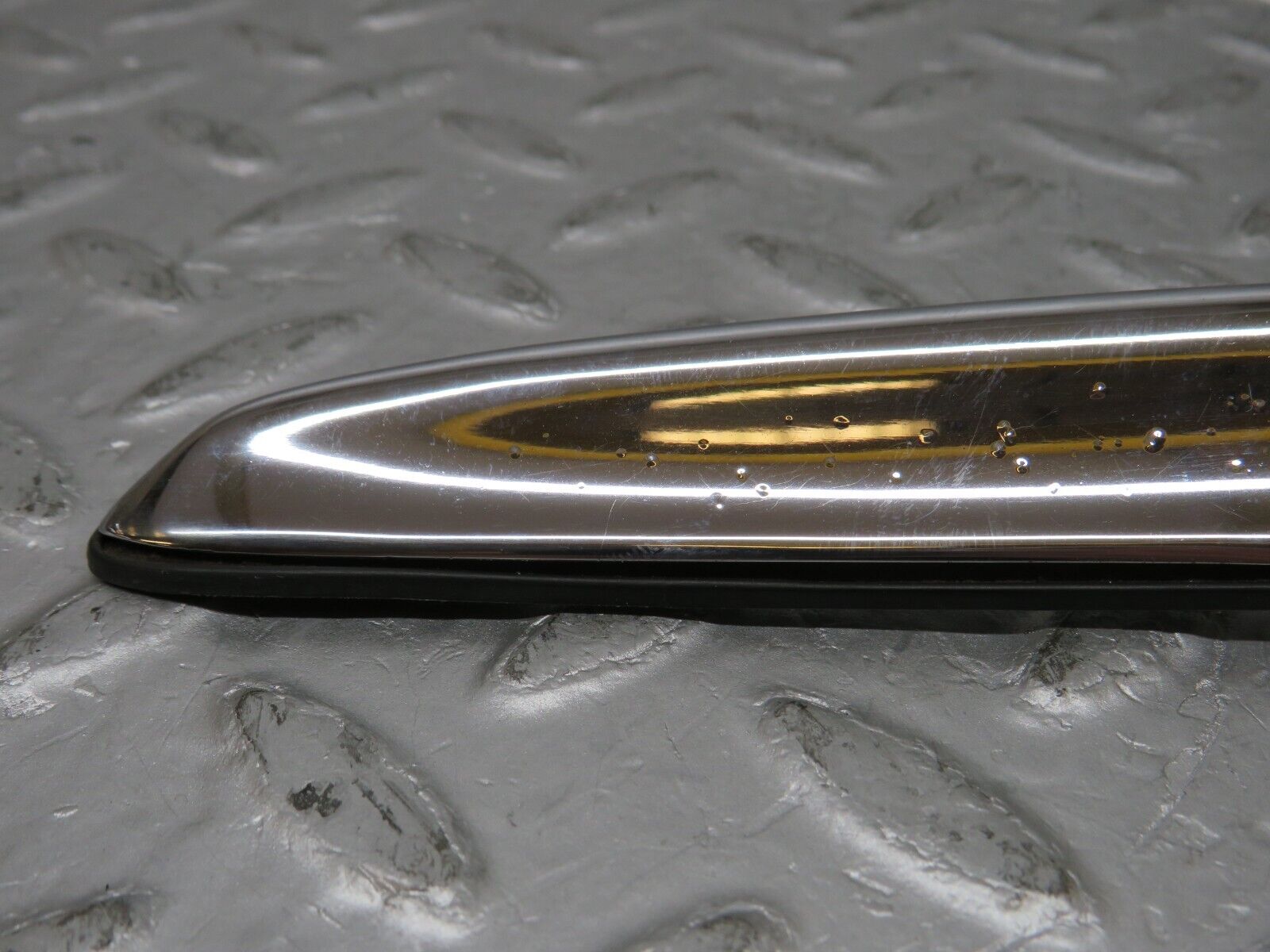 35490 Mercedes-Benz R107 280SL Trunk Chrome Handle Moulding 1077580202