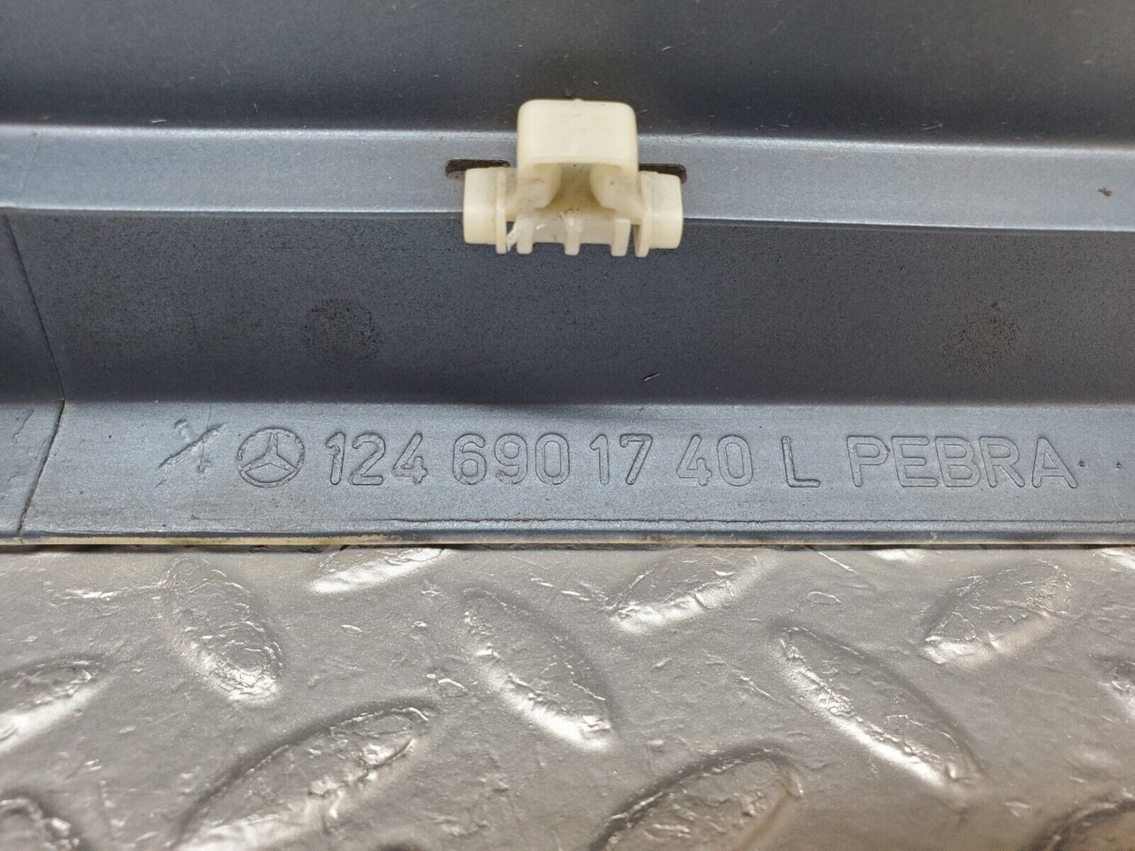 44644 Mercedes-Benz W124 220E Rear Left Door Lower Moulding Trim 1246901740