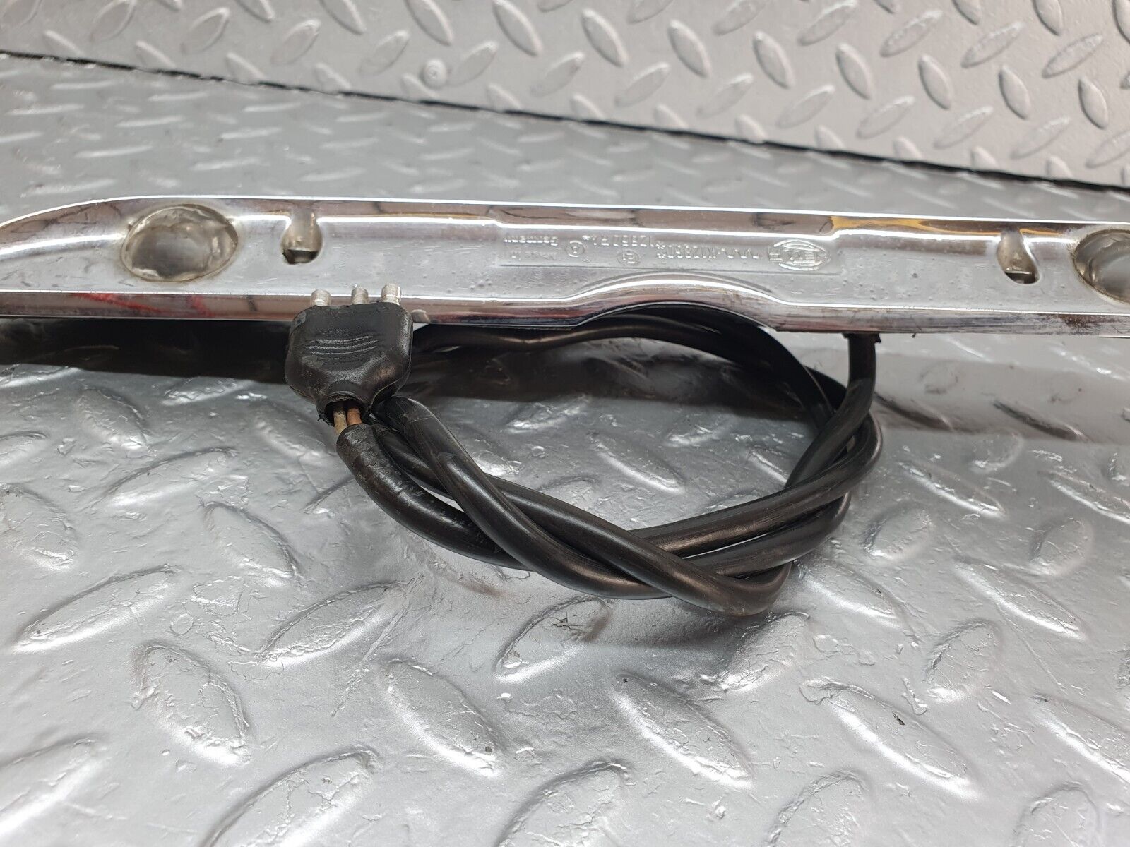 43163 Mercedes-Benz W108 280SE Number Plate Light Trunk Chrome Hella K12860 12860R4