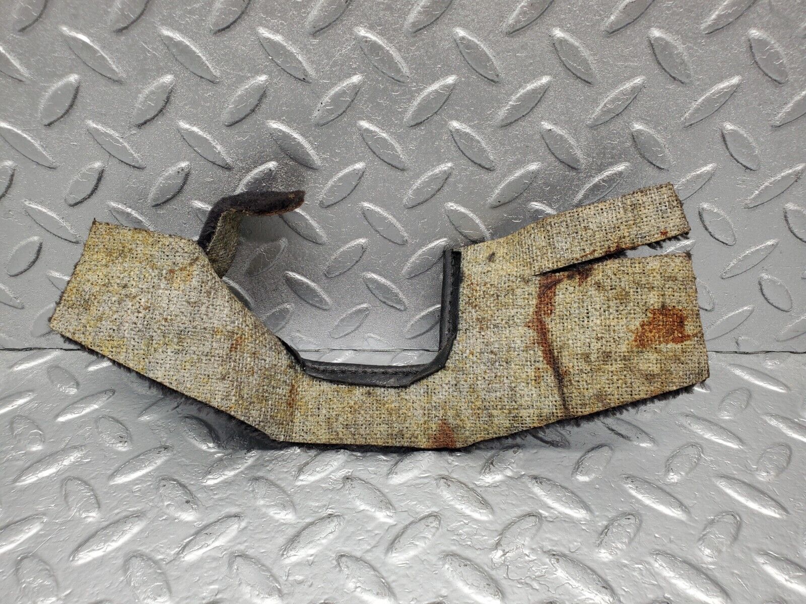 46428 Mercedes-Benz C123 280CE Coupe Front Right Seat Rail Cover Carpet Black