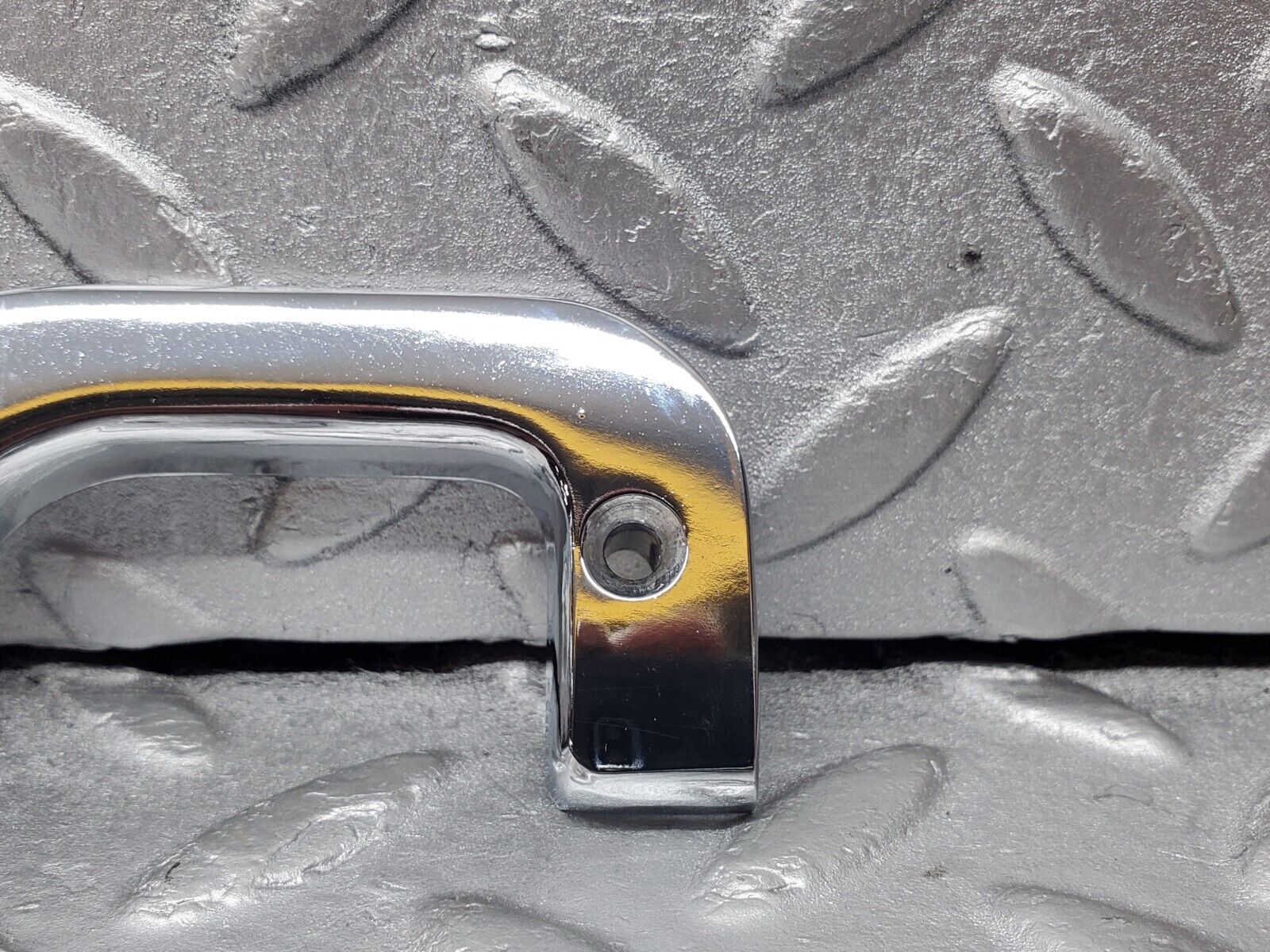 45558 Mercedes-Benz W126 420SE Interior Chrome Door Latch Trim Left 1237230124