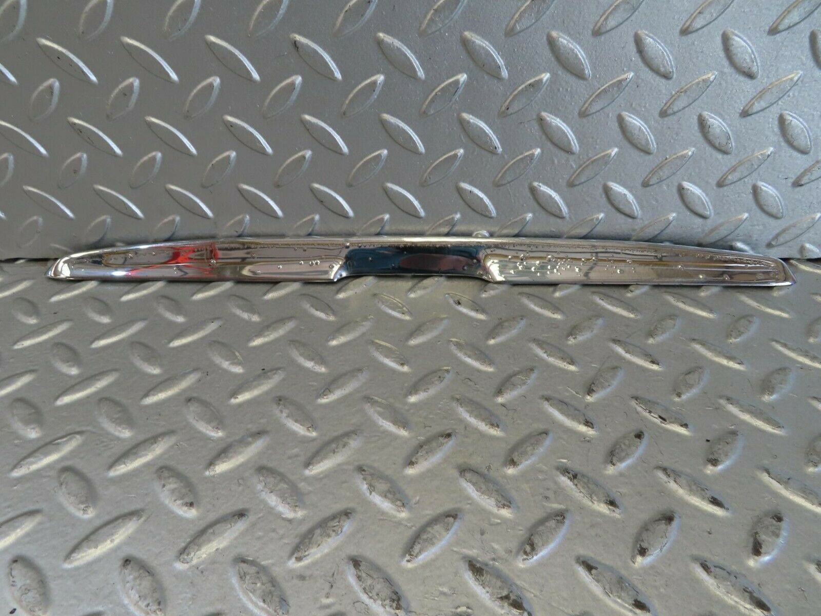 15718 Mercedes-Benz R107 450SL Trunk Chrome Handle Moulding 1077580202