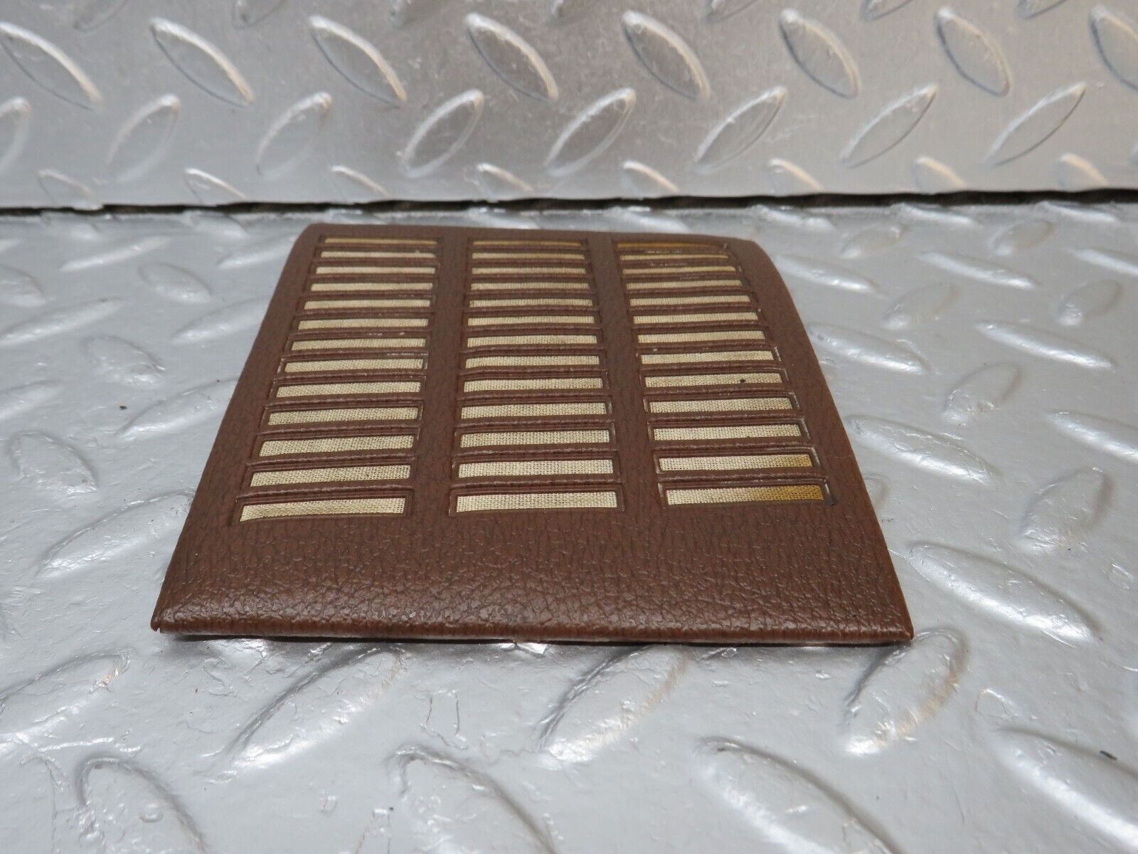 39815 Mercedes-Benz R107 350SL Dashboard Speaker Cover Brown Right Side