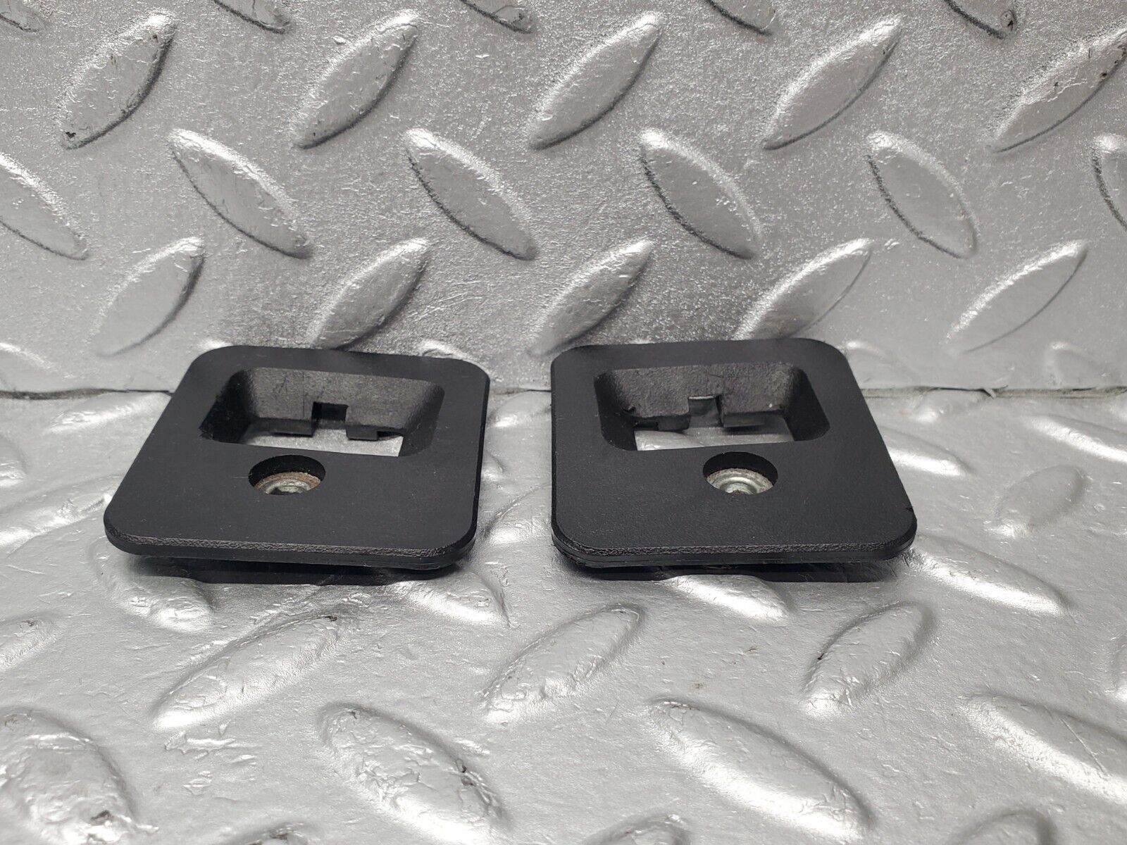 46781 Mercedes-Benz R129 320SL Coupe Roof Lock Cover Trim Pair 1296901230 1296901130