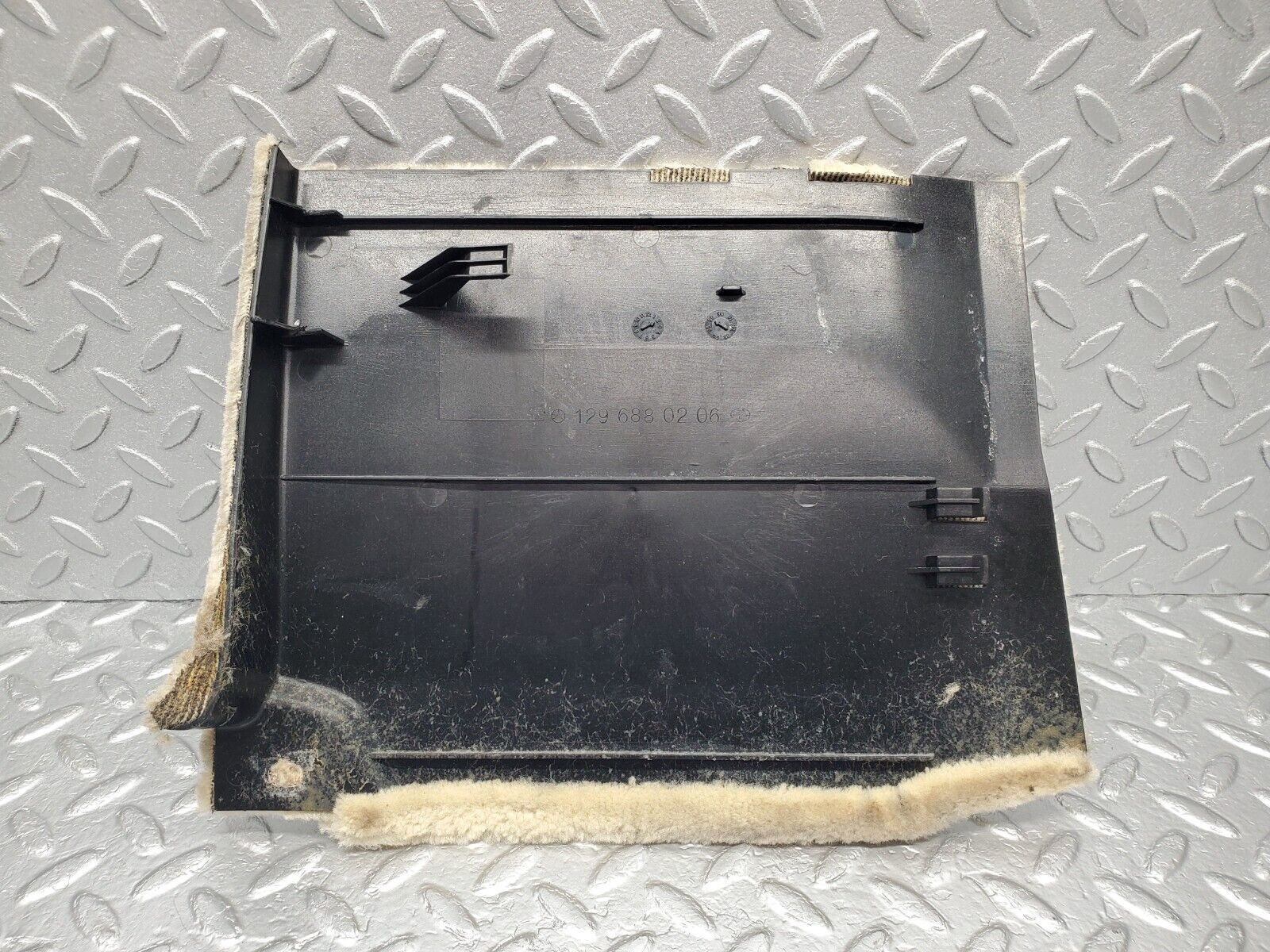 46849 Mercedes-Benz R129 320SL Coupe Kick Panel Right Side Beige 1296880206