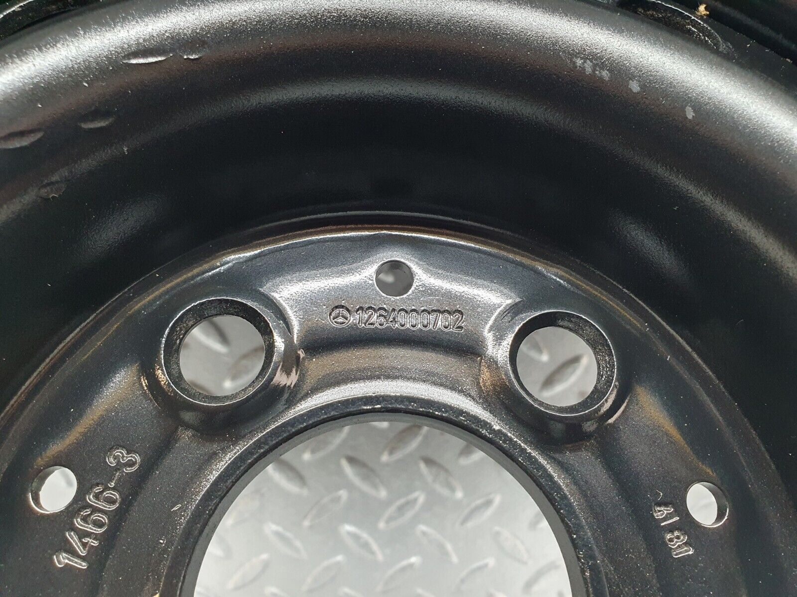 44243 Mercedes-Benz W123 280E Steel Wheel 6.5Jx14H2 1264000702