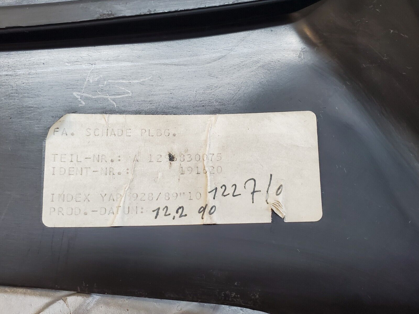 45148 Mercedes-Benz R129 300SL Coupe Centre Console Blue 1296830075 1296830000