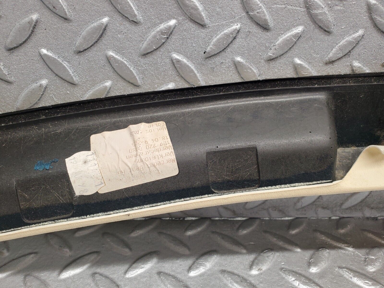 46808 Mercedes-Benz R129 320SL Coupe Interior Roof Grab Handle Rail Beige 1297700080