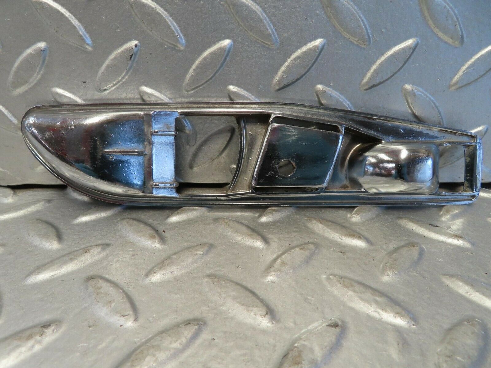 15734 Mercedes-Benz R107 450SL Interior Door Handle Chrome Surround Right Side