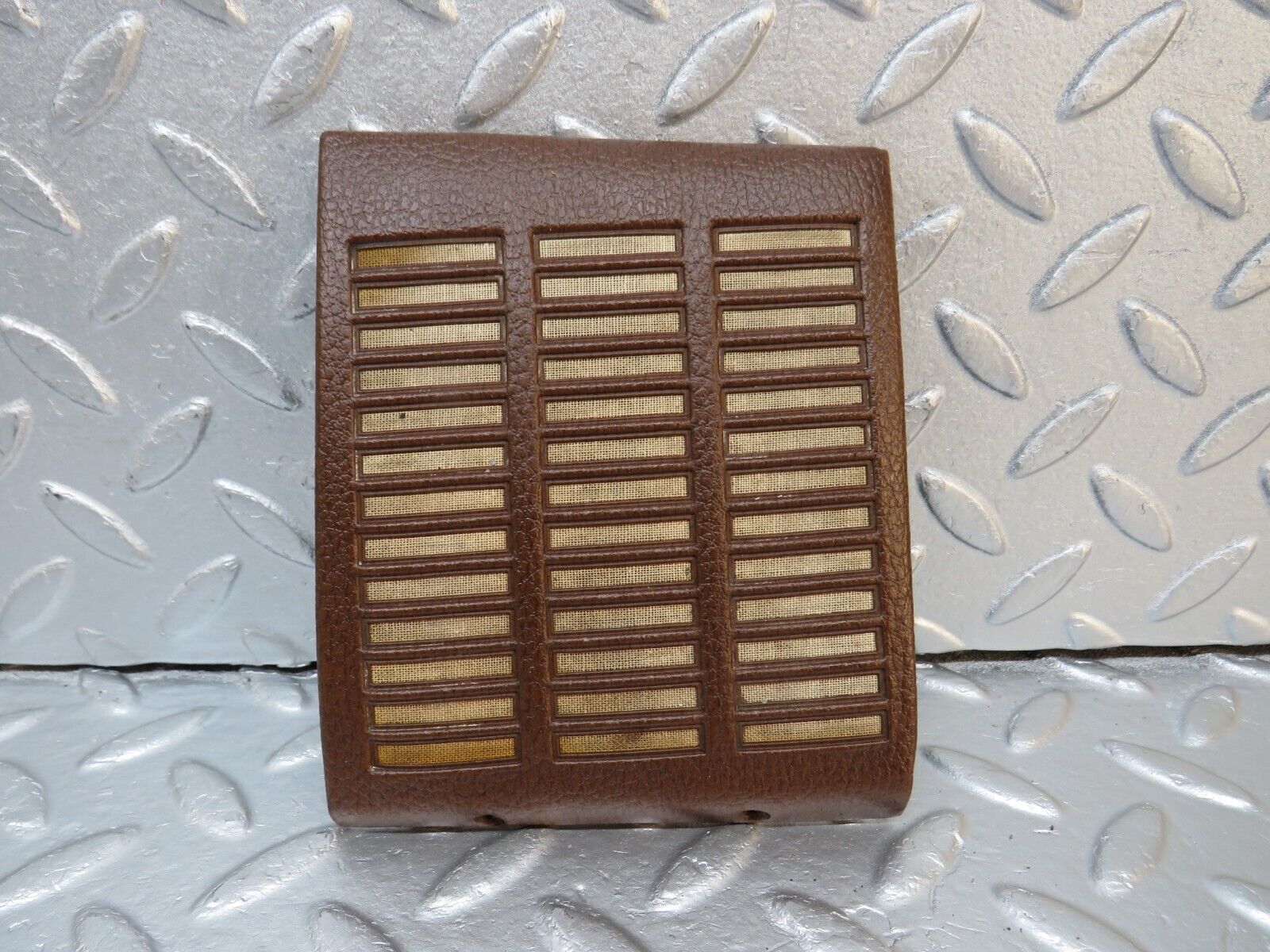 39815 Mercedes-Benz R107 350SL Dashboard Speaker Cover Brown Right Side