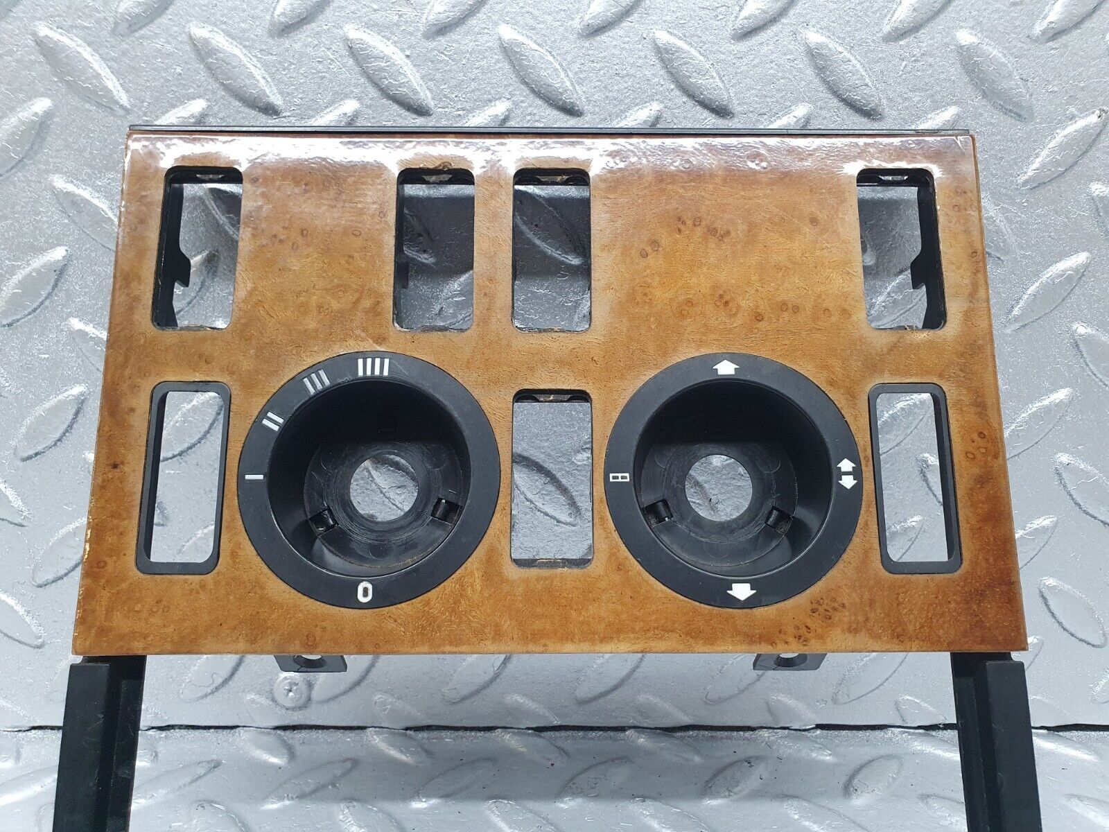 43588 Mercedes-Benz C126 380SEC Coupe Heater Control Panel Wood Trim 1266830375