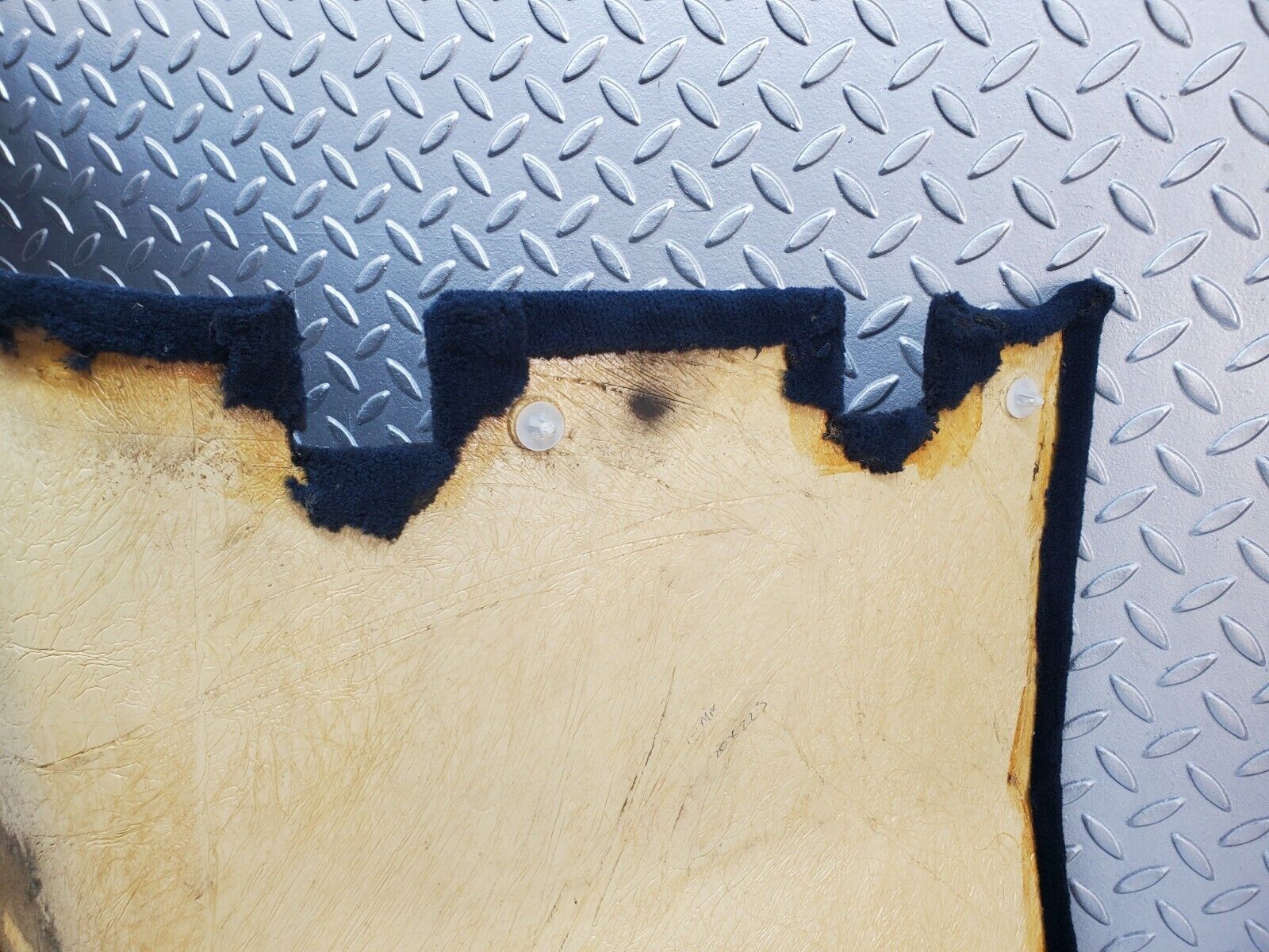 45114 Mercedes-Benz R129 300SL Coupe Rear Right Wall Carpet Blue