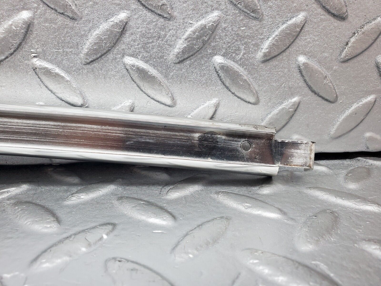 44319 Mercedes-Benz W123 280E Rear Left Chrome Window Channel