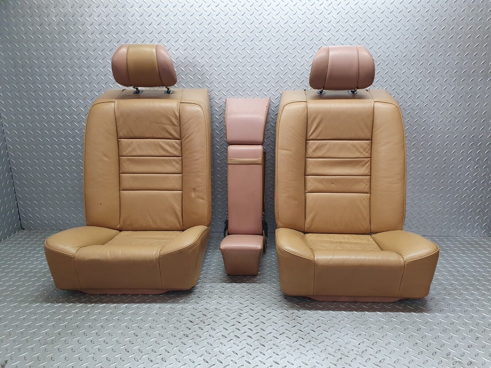 43843 Mercedes-Benz C126 380SEC Coupe Rear Seat Set Leather 1269201416