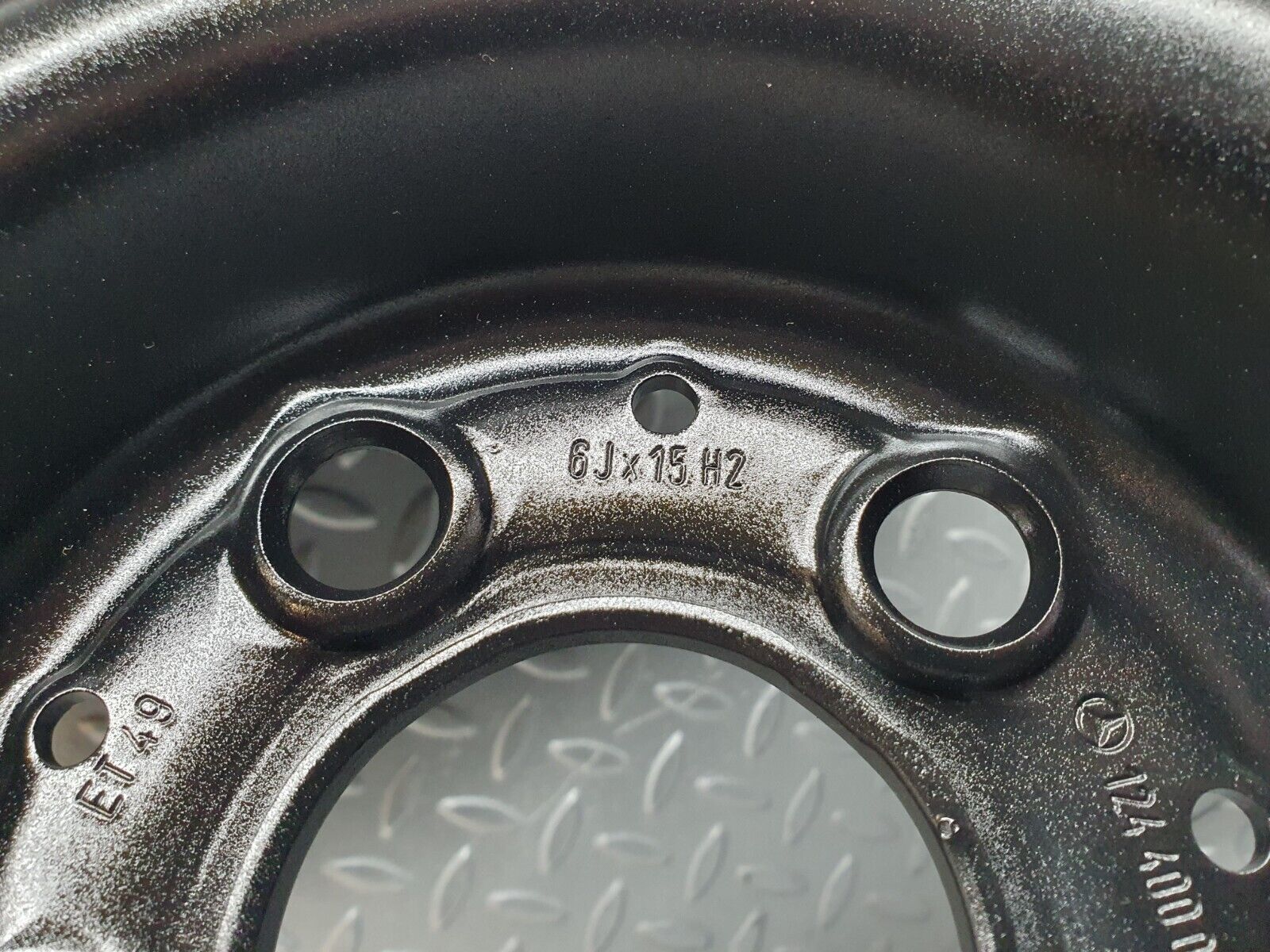 43428 Mercedes-Benz W201 190 Steel Wheel Set 6Jx15H2 ET49 1244000602