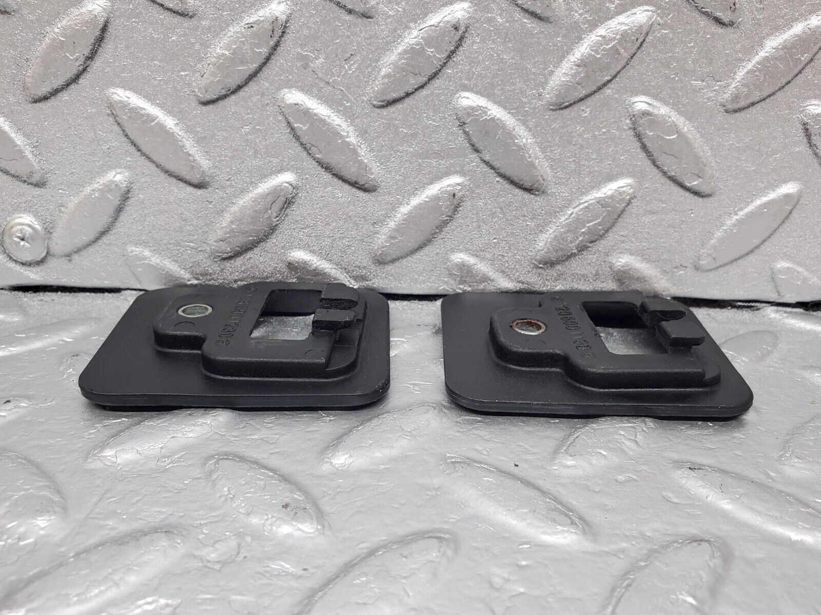 44957 Mercedes-Benz R129 300SL Coupe Roof Lock Cover Trim Pair 1296901130 1296901230