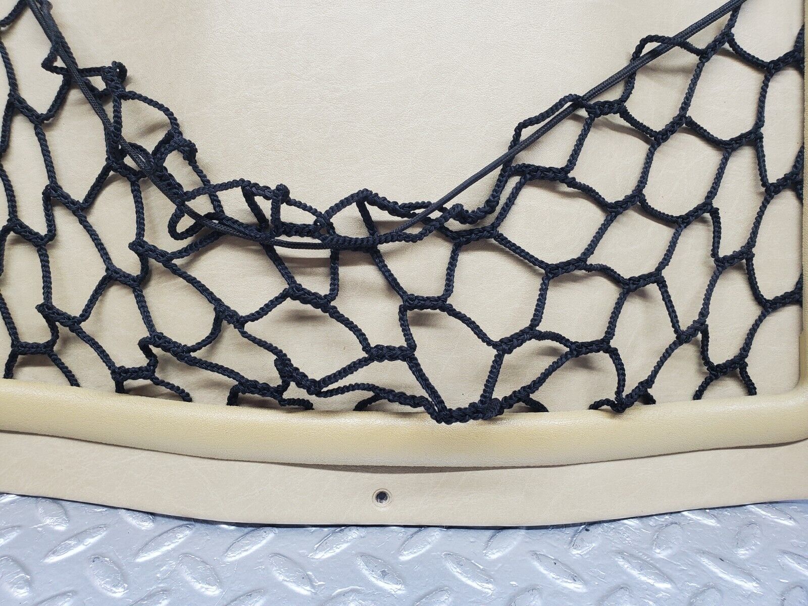 44330 Mercedes-Benz W123 280E Front Seat Rear Panel Beige 1239140423