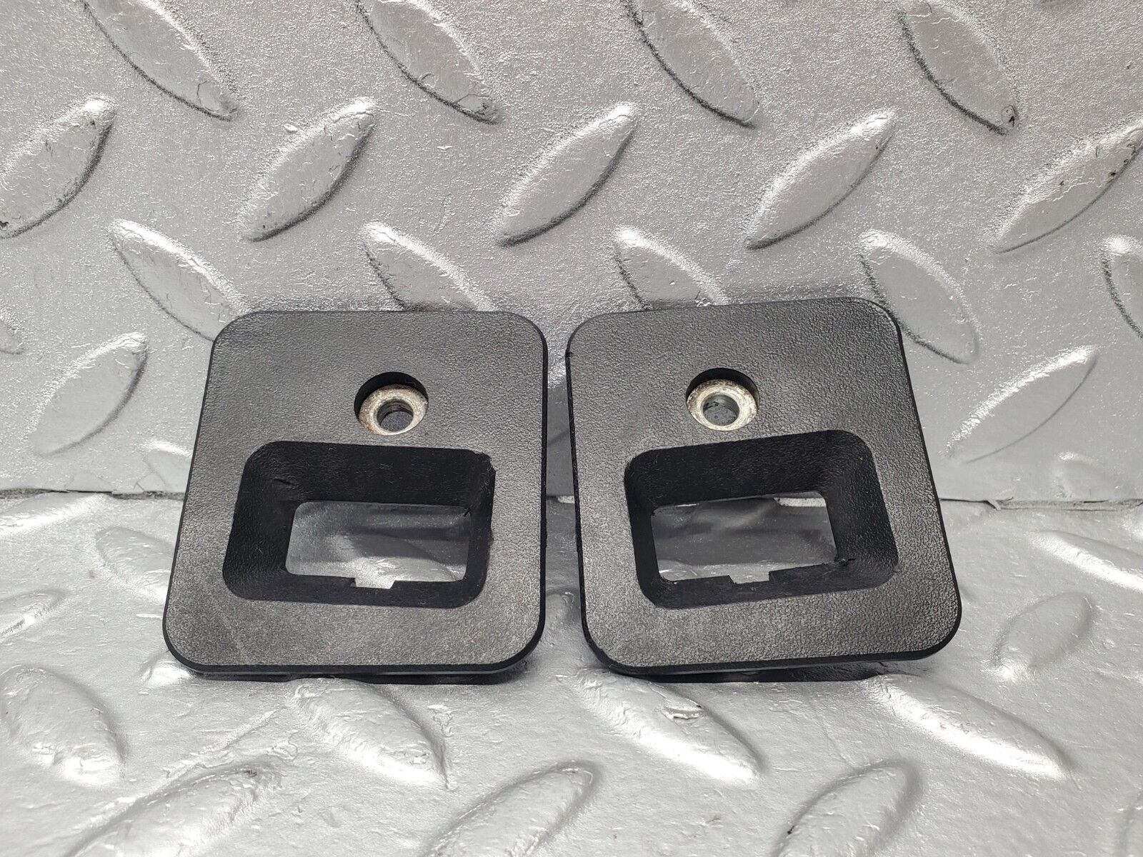 46781 Mercedes-Benz R129 320SL Coupe Roof Lock Cover Trim Pair 1296901230 1296901130