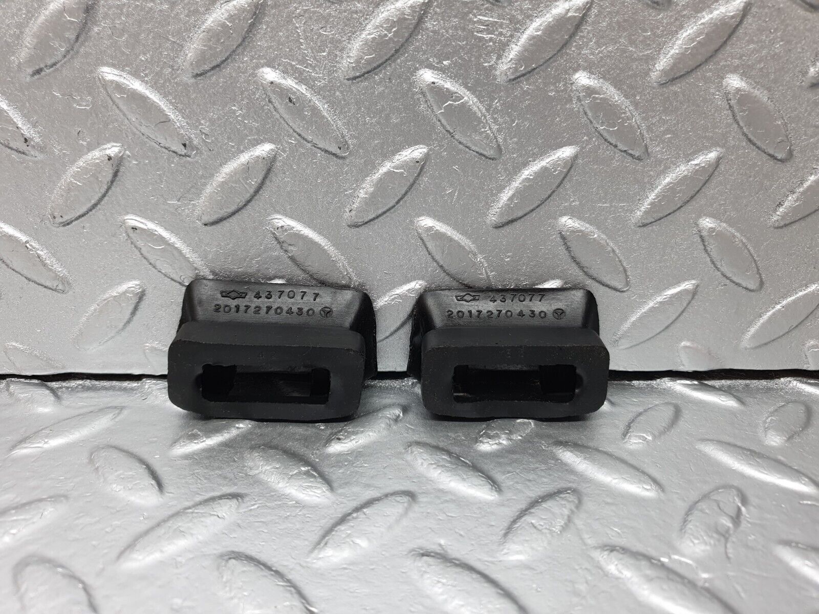 42536 Mercedes-Benz R129 320SL Coupe Door Check Strap Rubber Seal 2x 2017270430