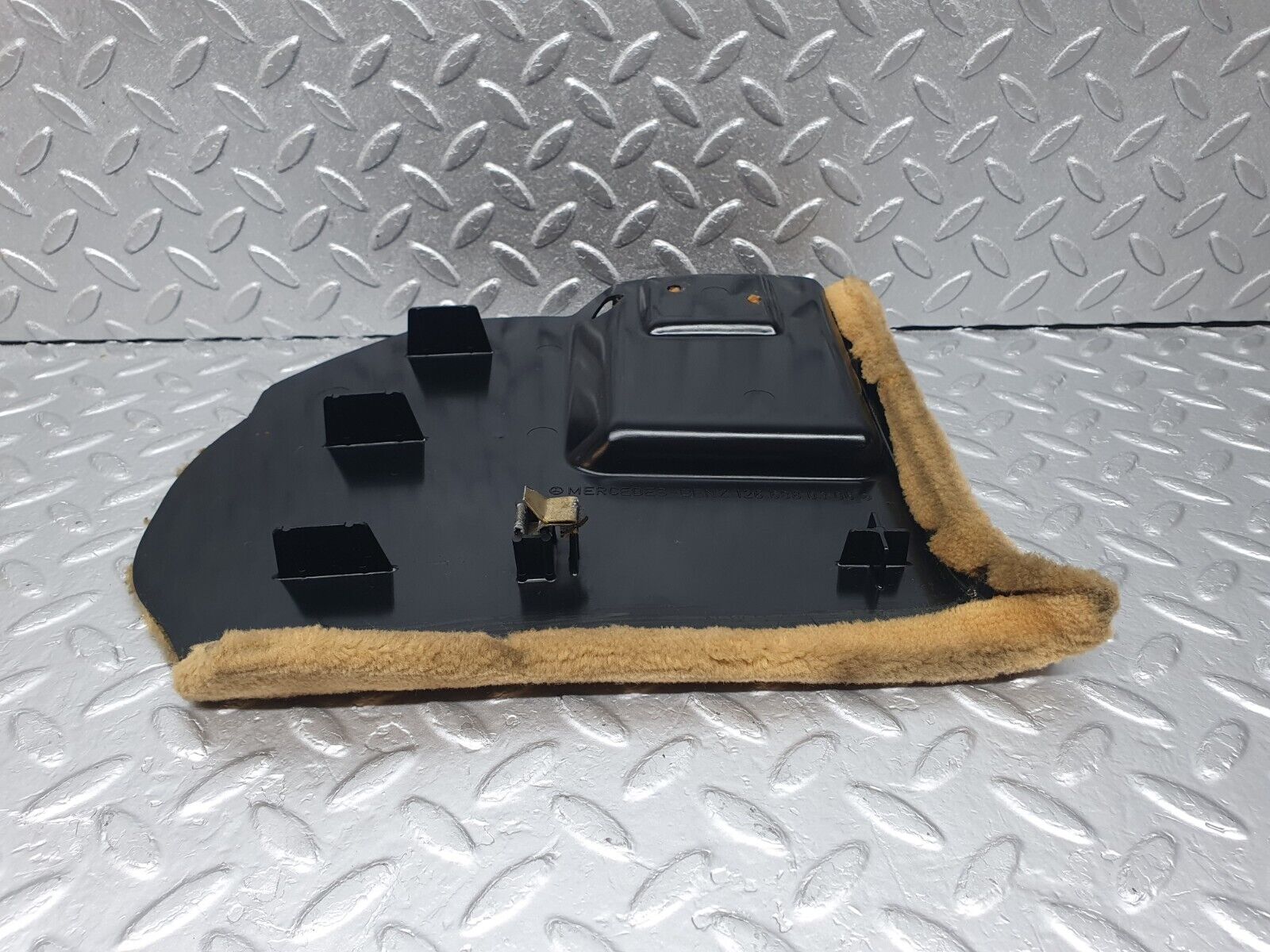 43612 Mercedes-Benz C126 380SEC Coupe Kick Panel Left Side Beige 1266880306