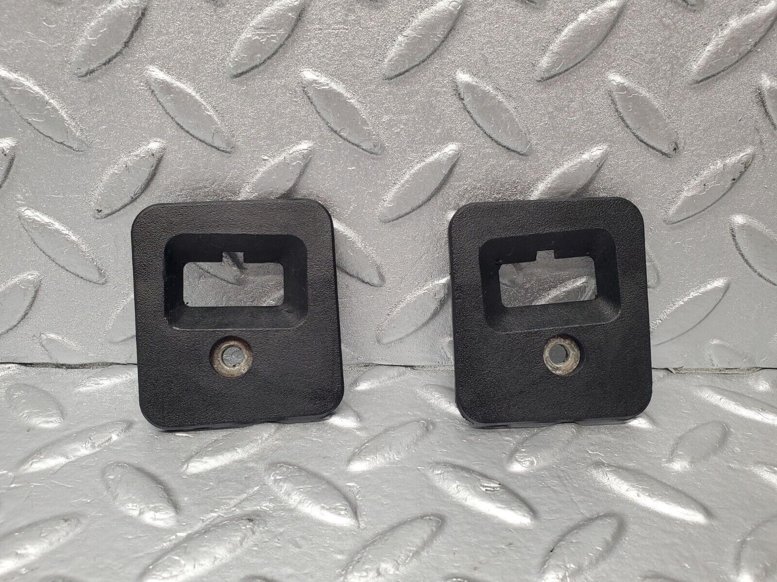 46781 Mercedes-Benz R129 320SL Coupe Roof Lock Cover Trim Pair 1296901230 1296901130