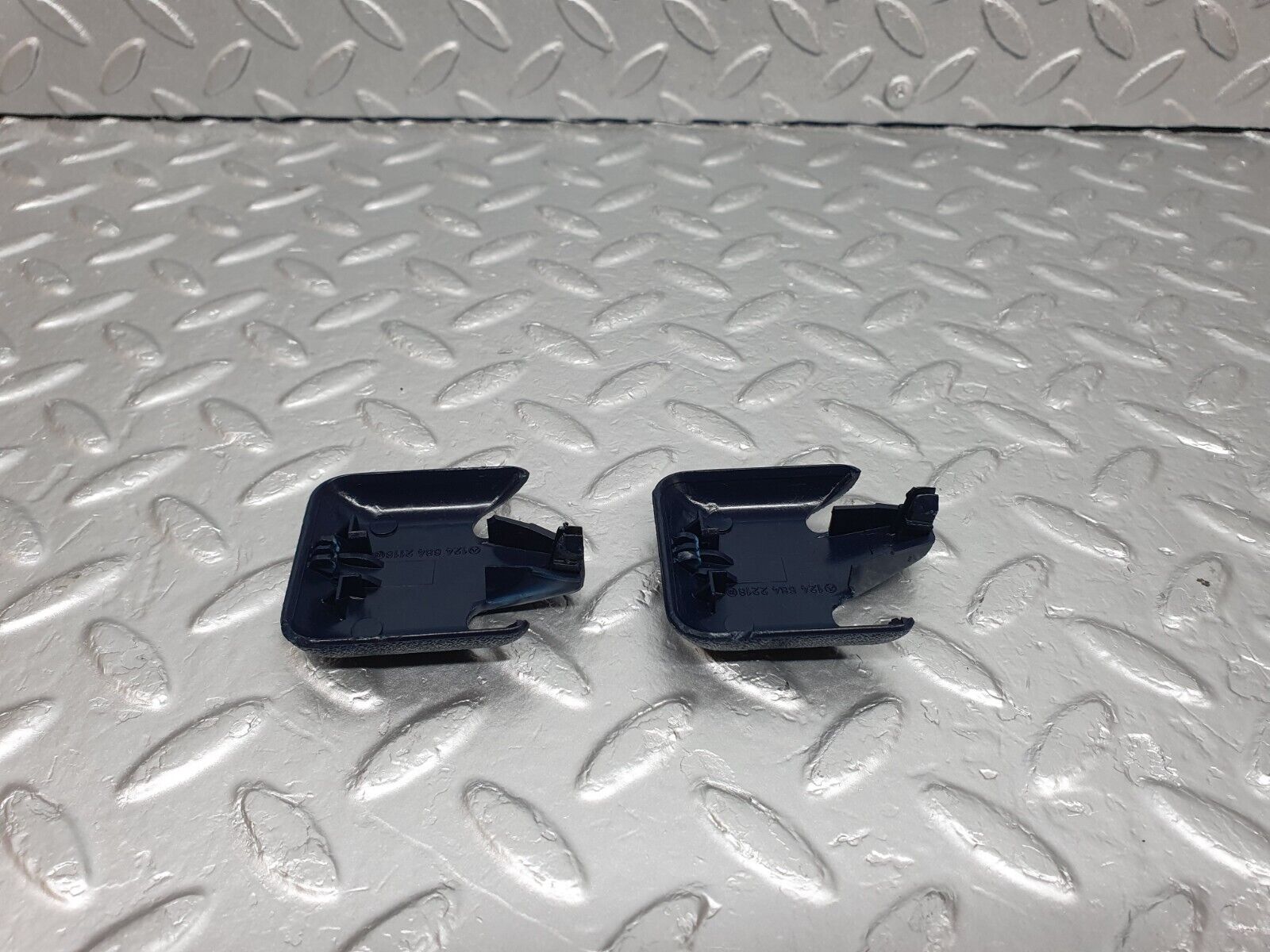 42905 Mercedes-Benz W201 190 2.0L Front Seat Rail Trim Cover Blue 1246842118 1246842218