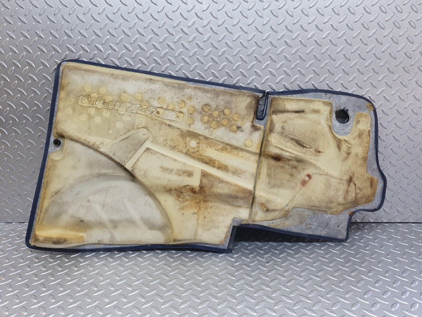 43023 Mercedes-Benz W201 190 Front Right Floor Carpet Blue 2016805462