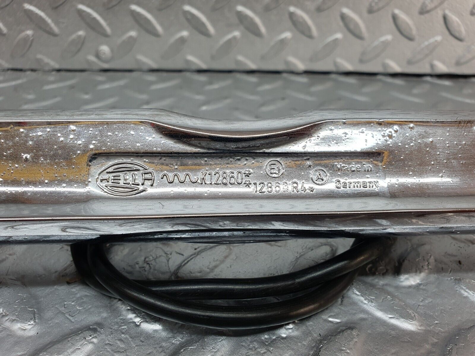 43163 Mercedes-Benz W108 280SE Number Plate Light Trunk Chrome Hella K12860 12860R4