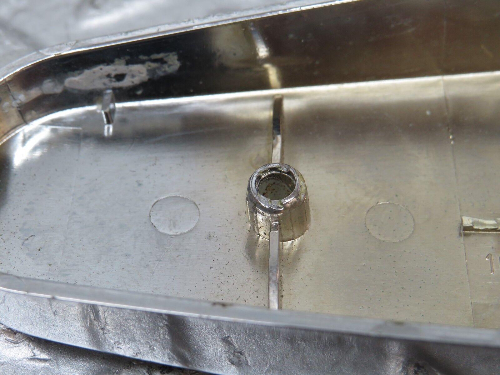 35654 Mercedes-Benz R107 280SL Seat Hinge Chrome Cover 1079130428