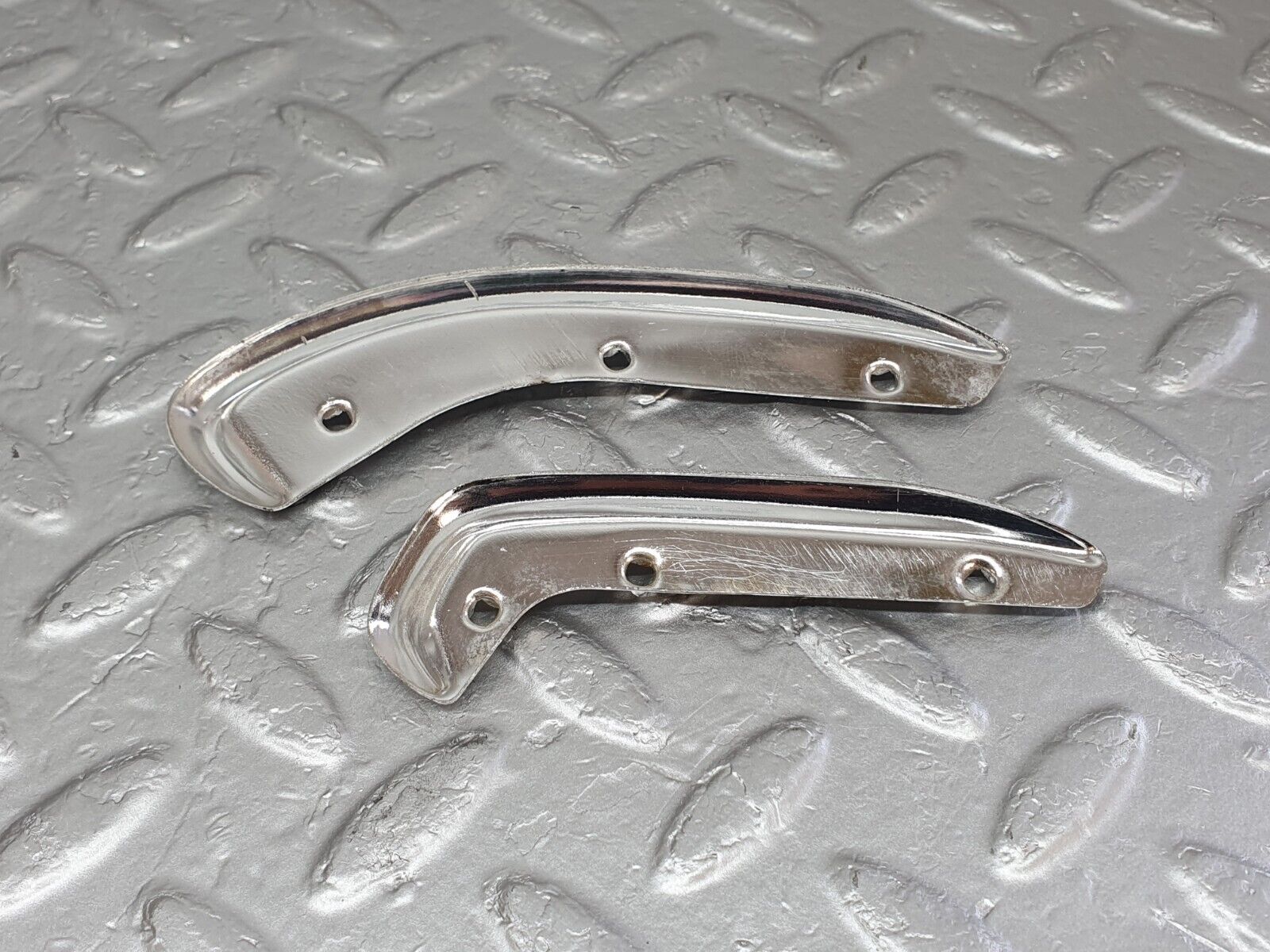 43151 Mercedes-Benz W108 280SE Interior Door Handle Chrome Trim Pair Left