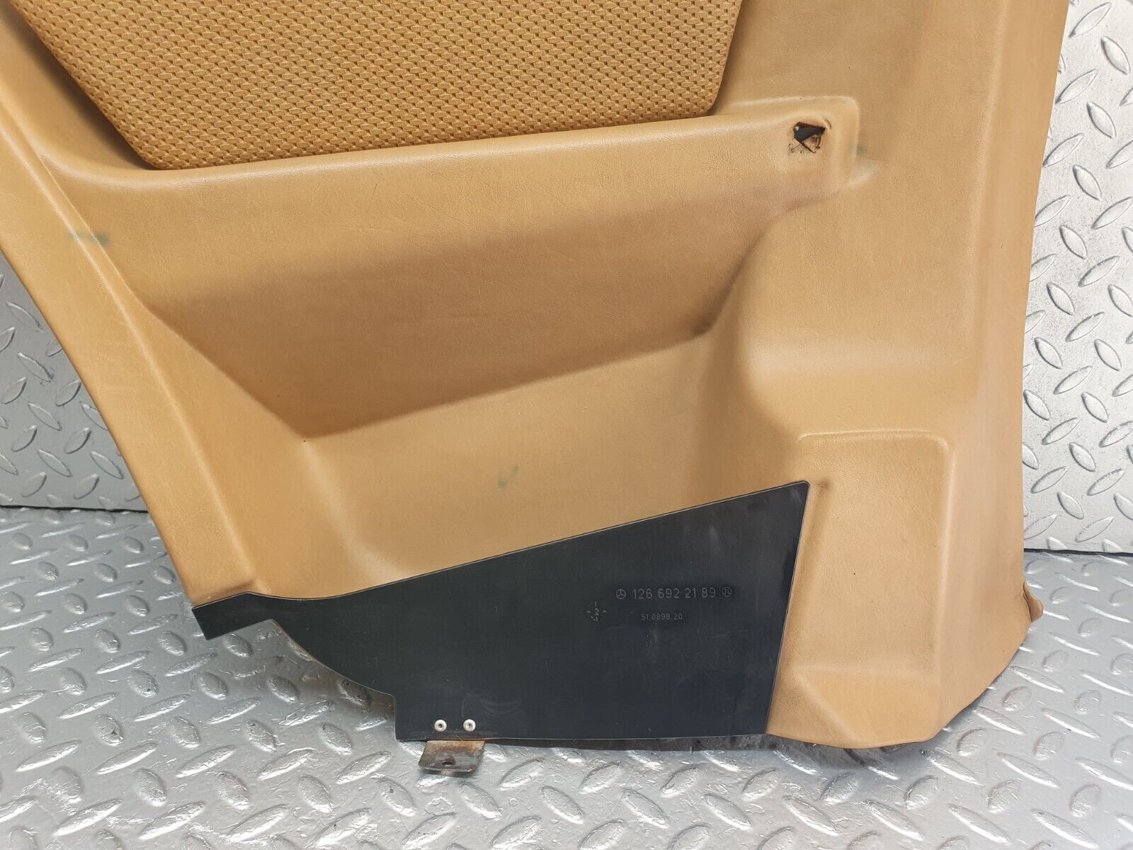 43805 Mercedes-Benz C126 380SEC Coupe Rear Left Card Panel Beige 1266920989 1266922189
