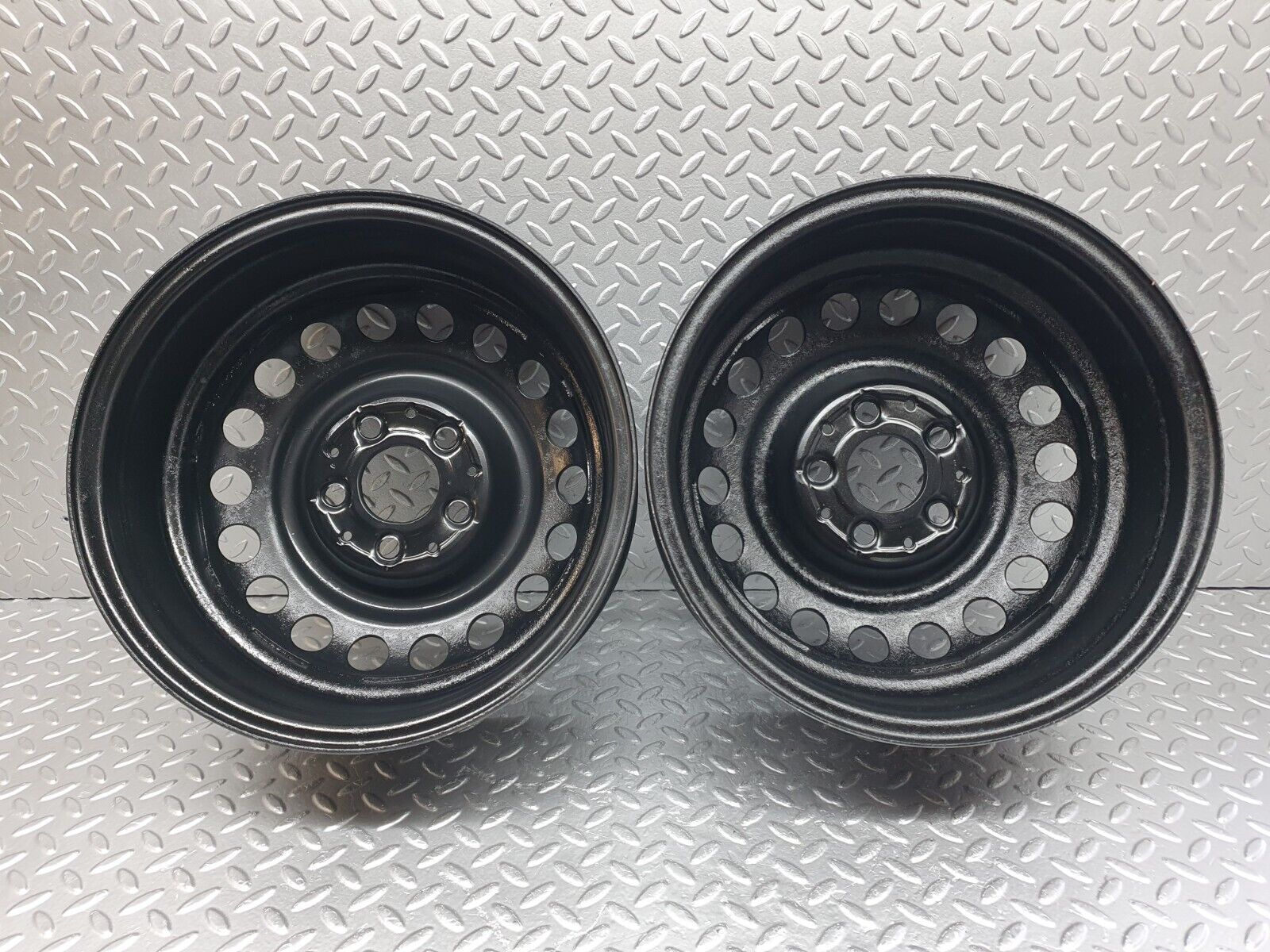 43428 Mercedes-Benz W201 190 Steel Wheel Set 6Jx15H2 ET49 1244000602