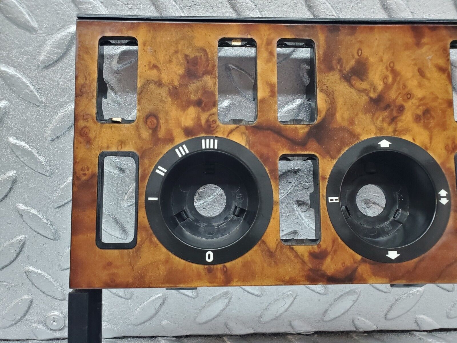 45575 Mercedes-Benz W126 420SE Heater Control Panel Wood Trim 1266830375