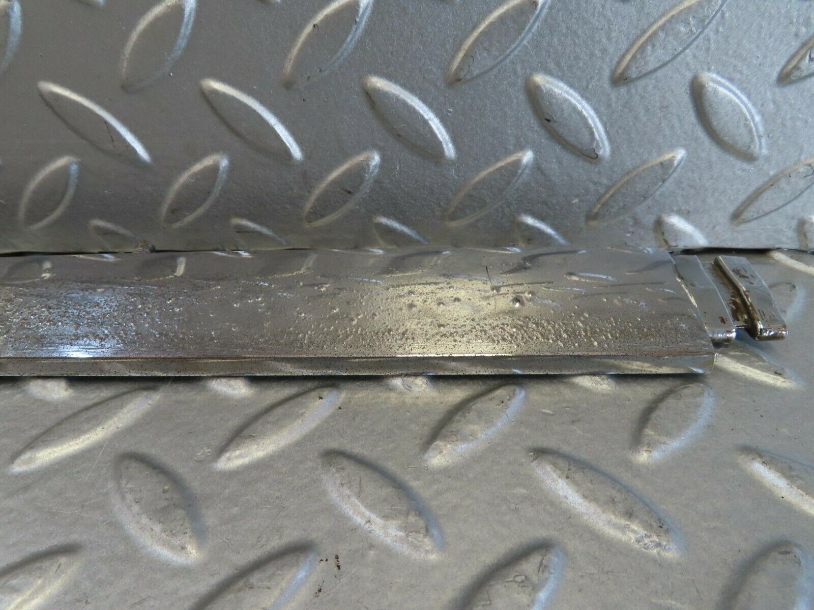 15720 Mercedes-Benz R107 450SL Trunk Chrome Handle Moulding Left 1076901380