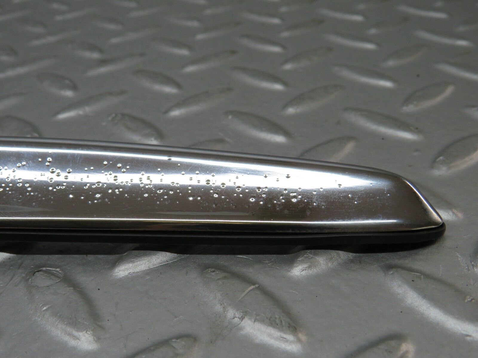 35490 Mercedes-Benz R107 280SL Trunk Chrome Handle Moulding 1077580202