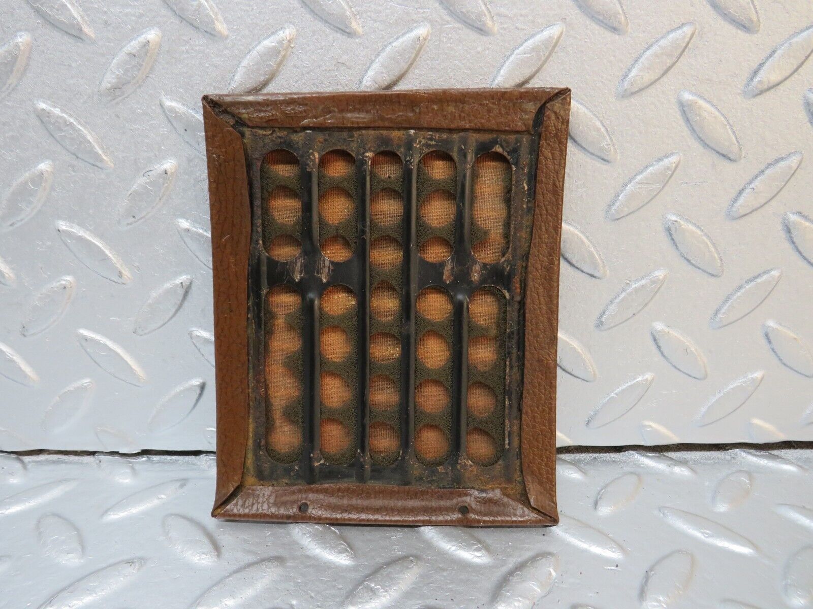 39815 Mercedes-Benz R107 350SL Dashboard Speaker Cover Brown Right Side