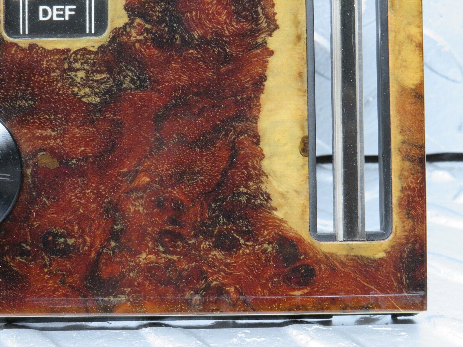 39886 Mercedes-Benz R107 350SL Heater Control Wood Panel