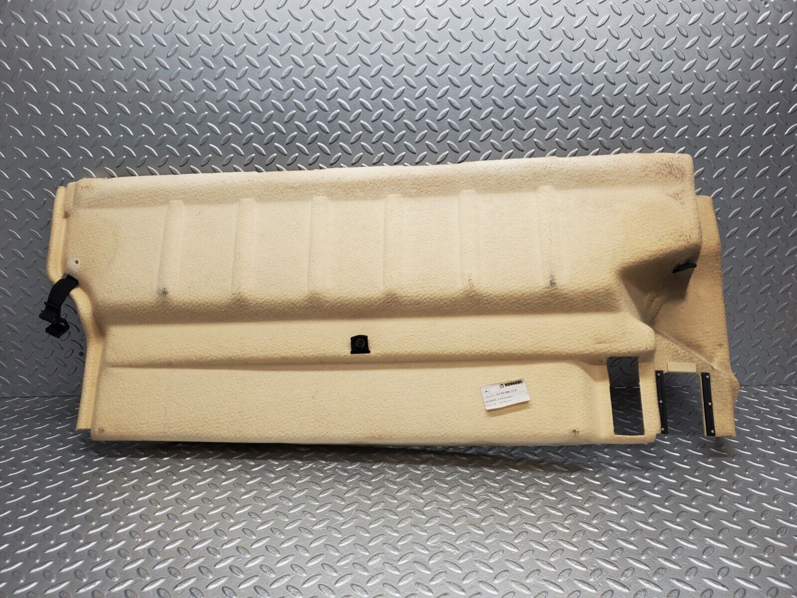 46862 Mercedes-Benz R129 320SL Coupe Fuel Tank Cover Plate Carpet Beige 1296903741