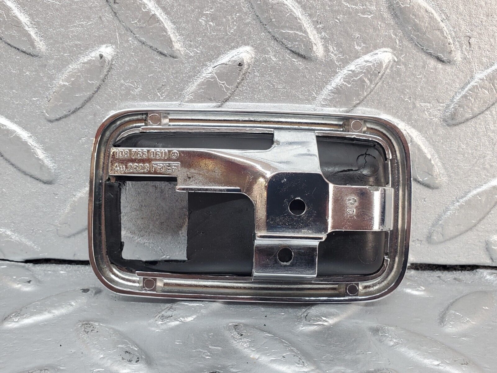 44390 Mercedes-Benz W123 280E Chrome Frame For Door Opener Right 1087660611