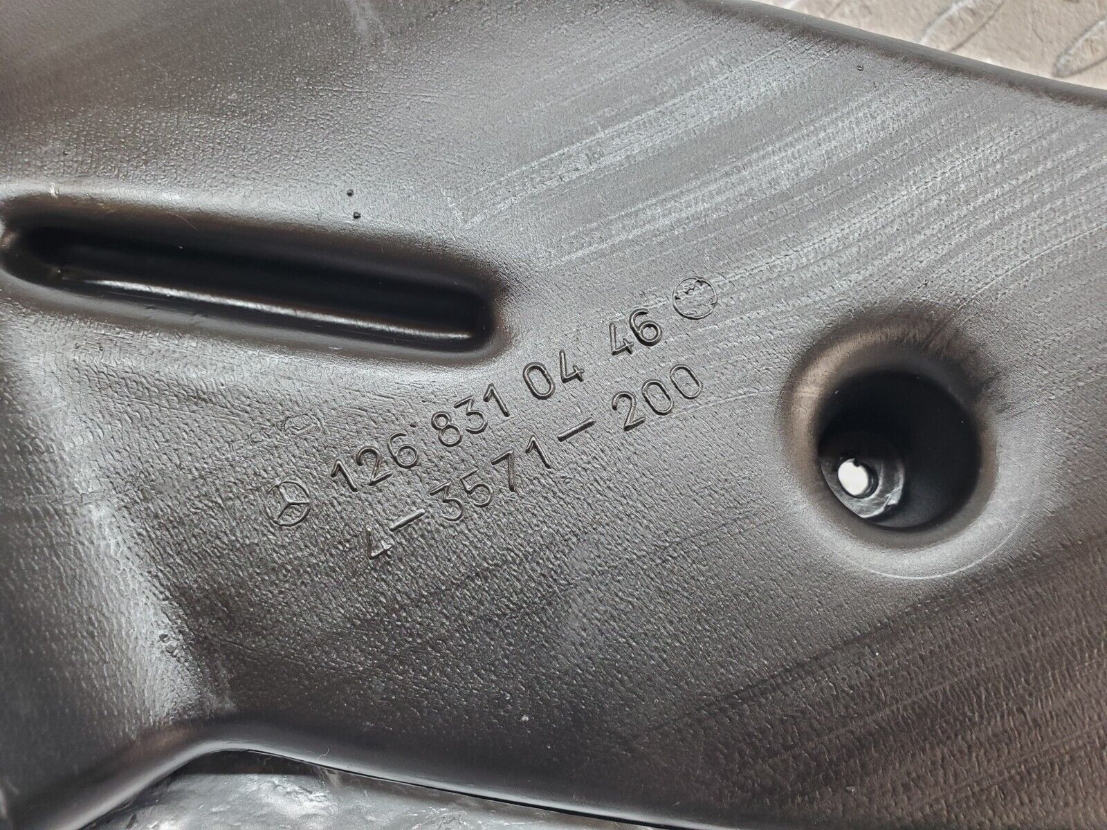 45577 Mercedes-Benz W126 420SE Heater Air Duct Front Right 1268310446