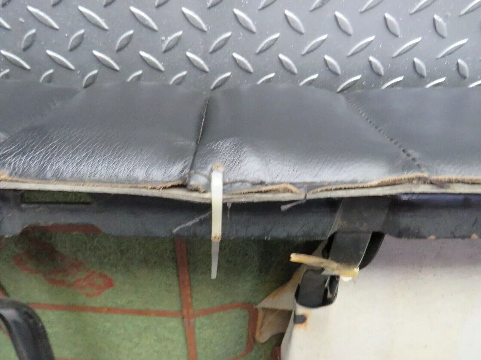 42908 Mercedes-Benz C107 450SLC Coupe Rear Seat Black Leather